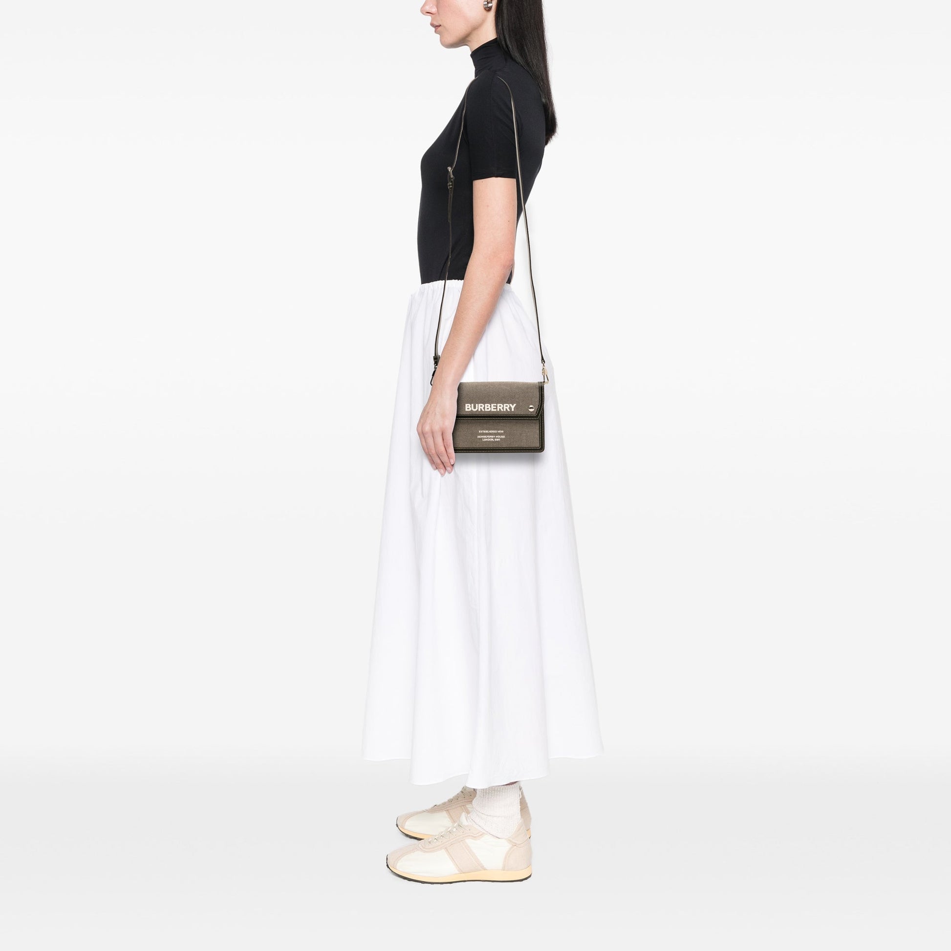 Burberry Canvas Horseferry Note Crossbody