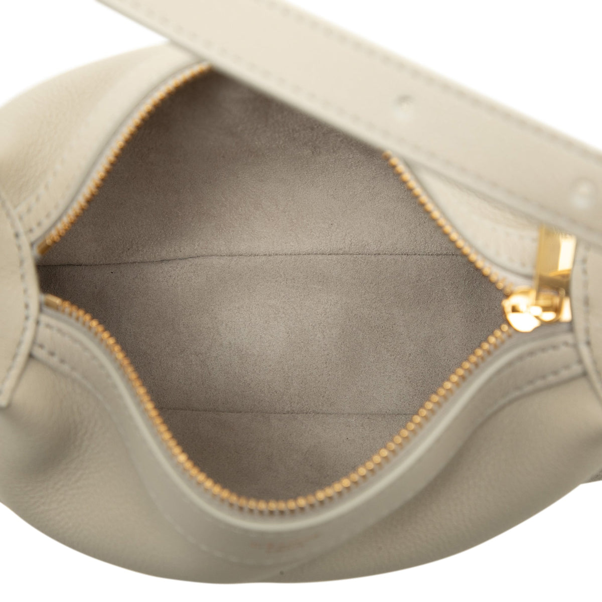 Celine Mini Supple Grained Calfskin Romy Shoulder Bag — Brown