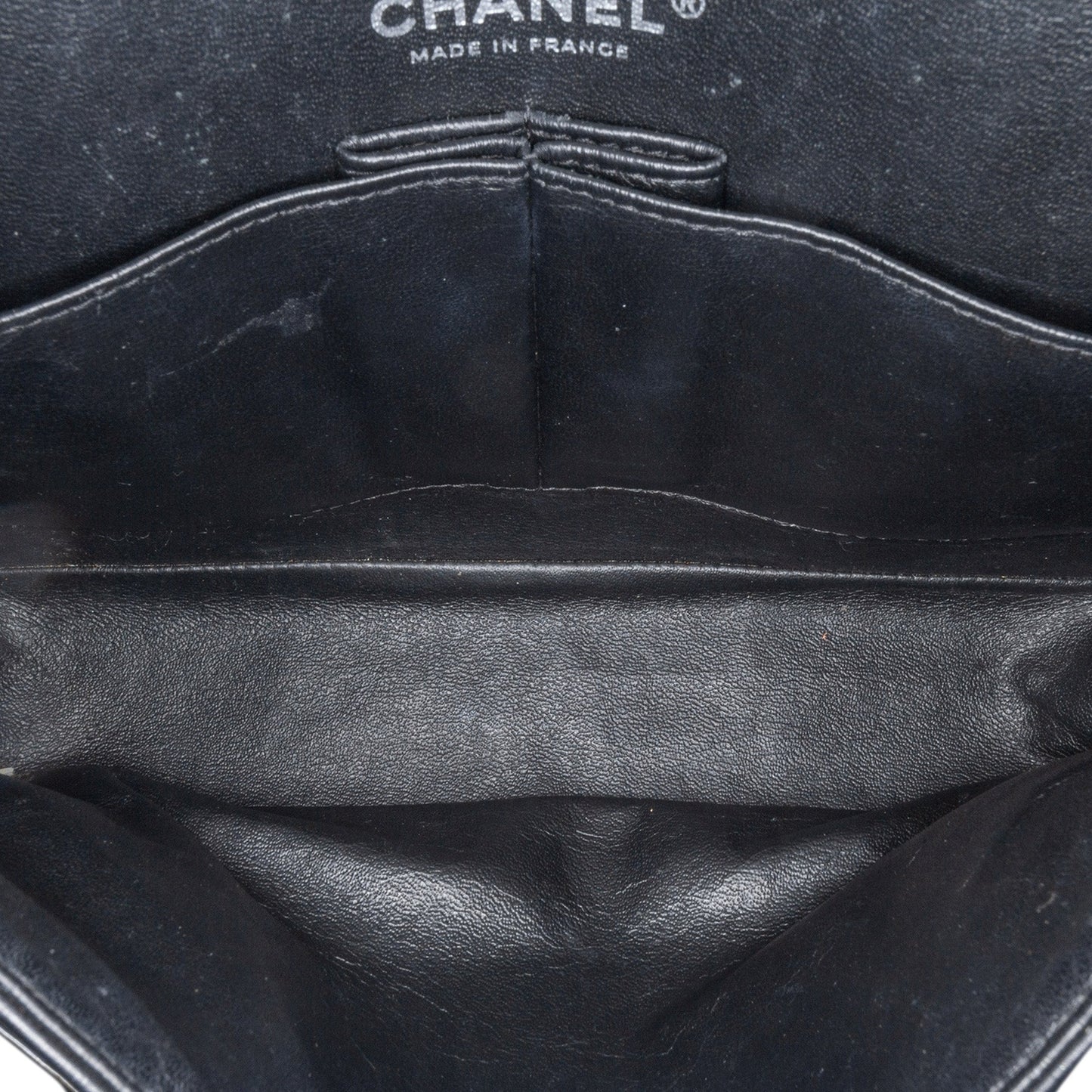 Chanel Medium Classic Chevron Patent Double Flap