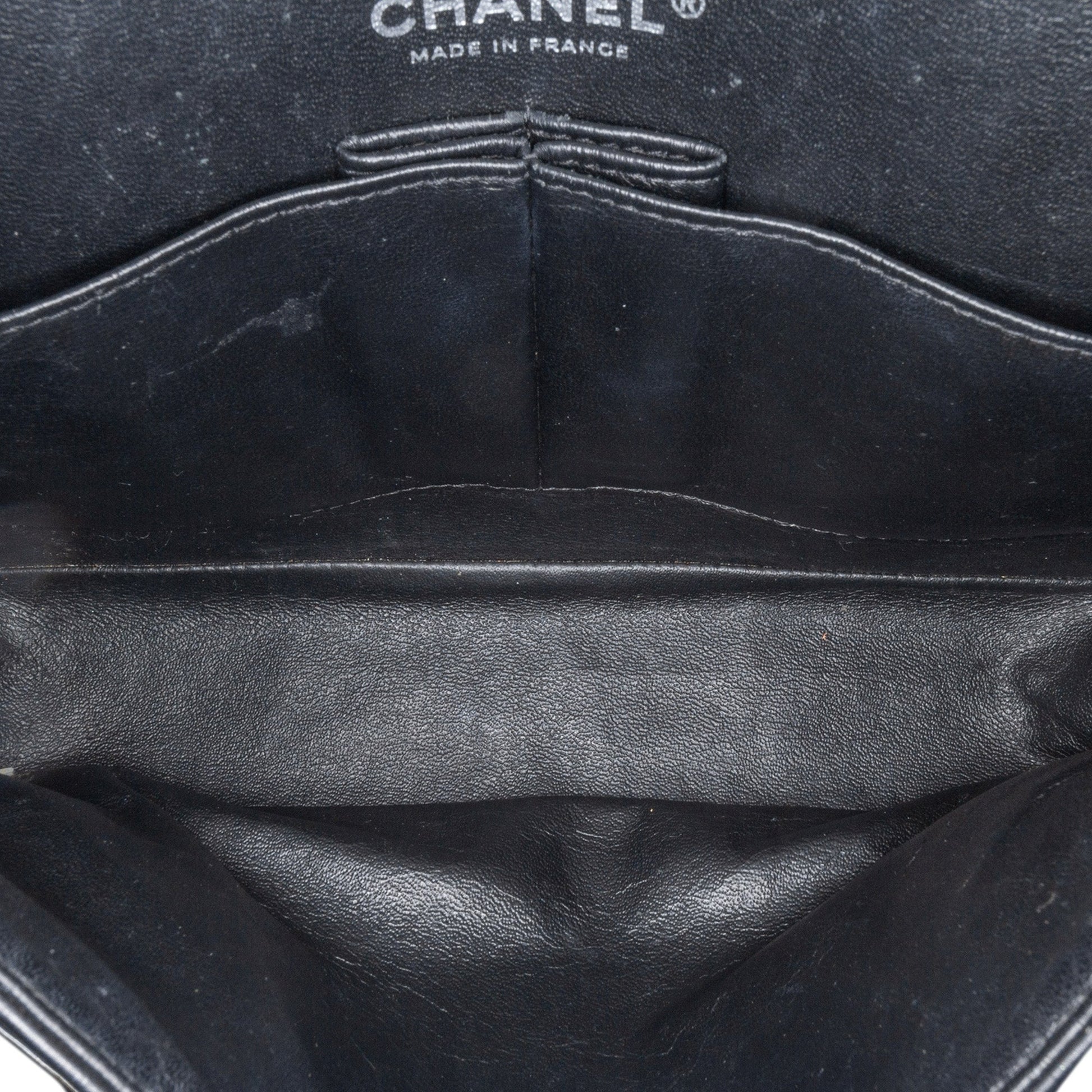 Chanel Medium Classic Chevron Patent Double Flap