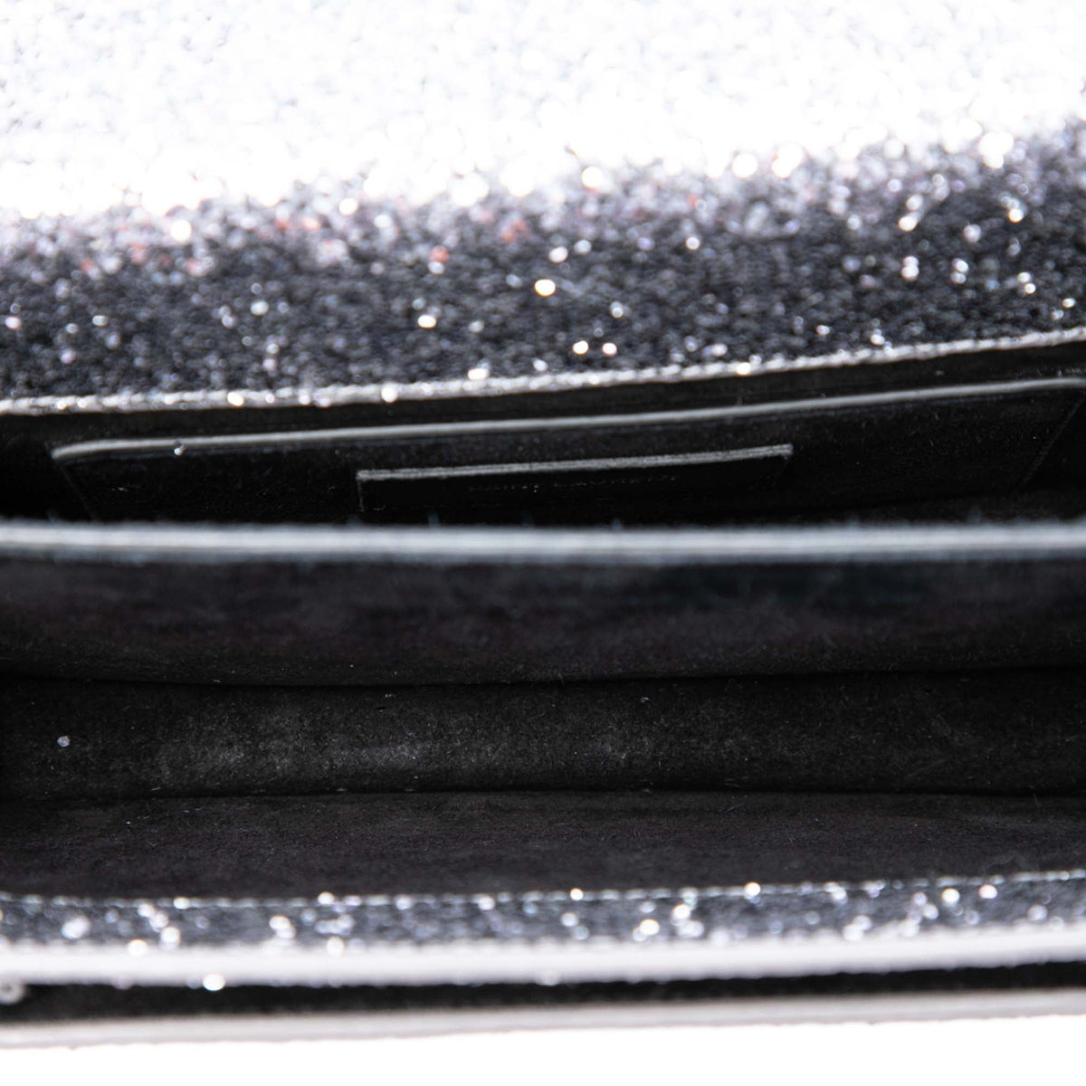 Saint Laurent Small Glitter Leather Monogram Sunset Crossbody