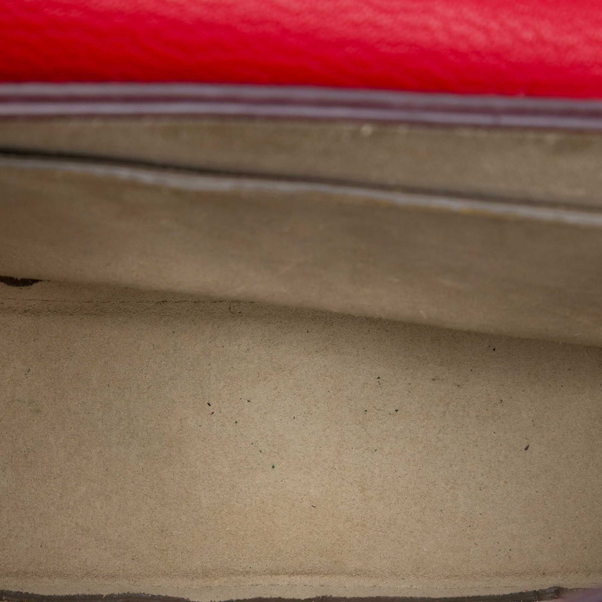Chloé Mini Leather Drew Crossbody — Red
