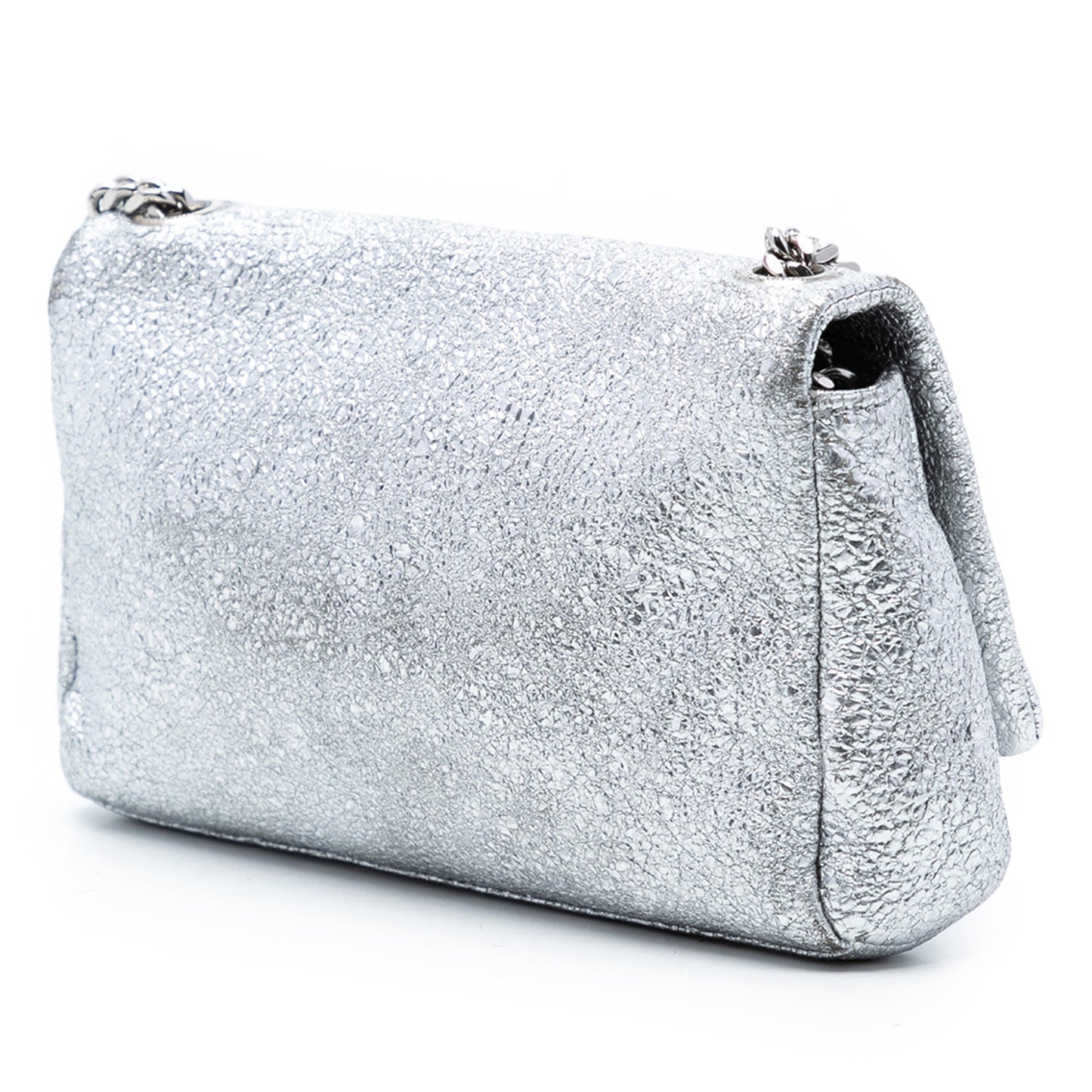 Saint Laurent Toy Metallic Crackled Calfskin Monogram West Hollywood Crossbody