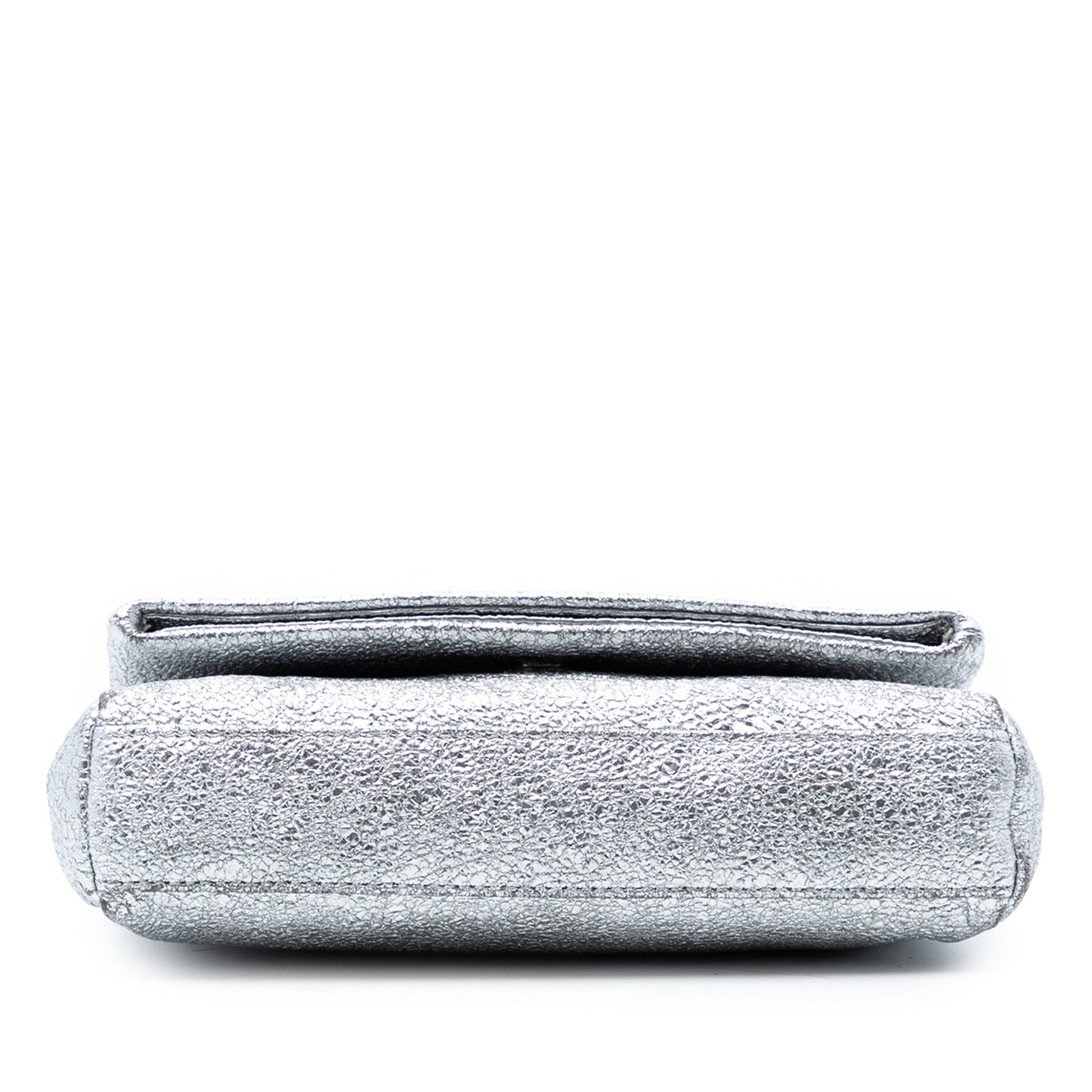 Saint Laurent Toy Metallic Crackled Calfskin Monogram West Hollywood Crossbody