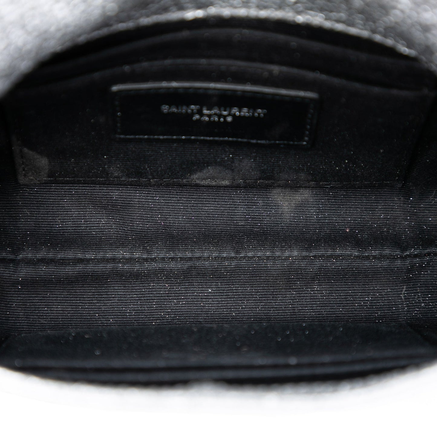 Saint Laurent Toy Metallic Crackled Calfskin Monogram West Hollywood Crossbody