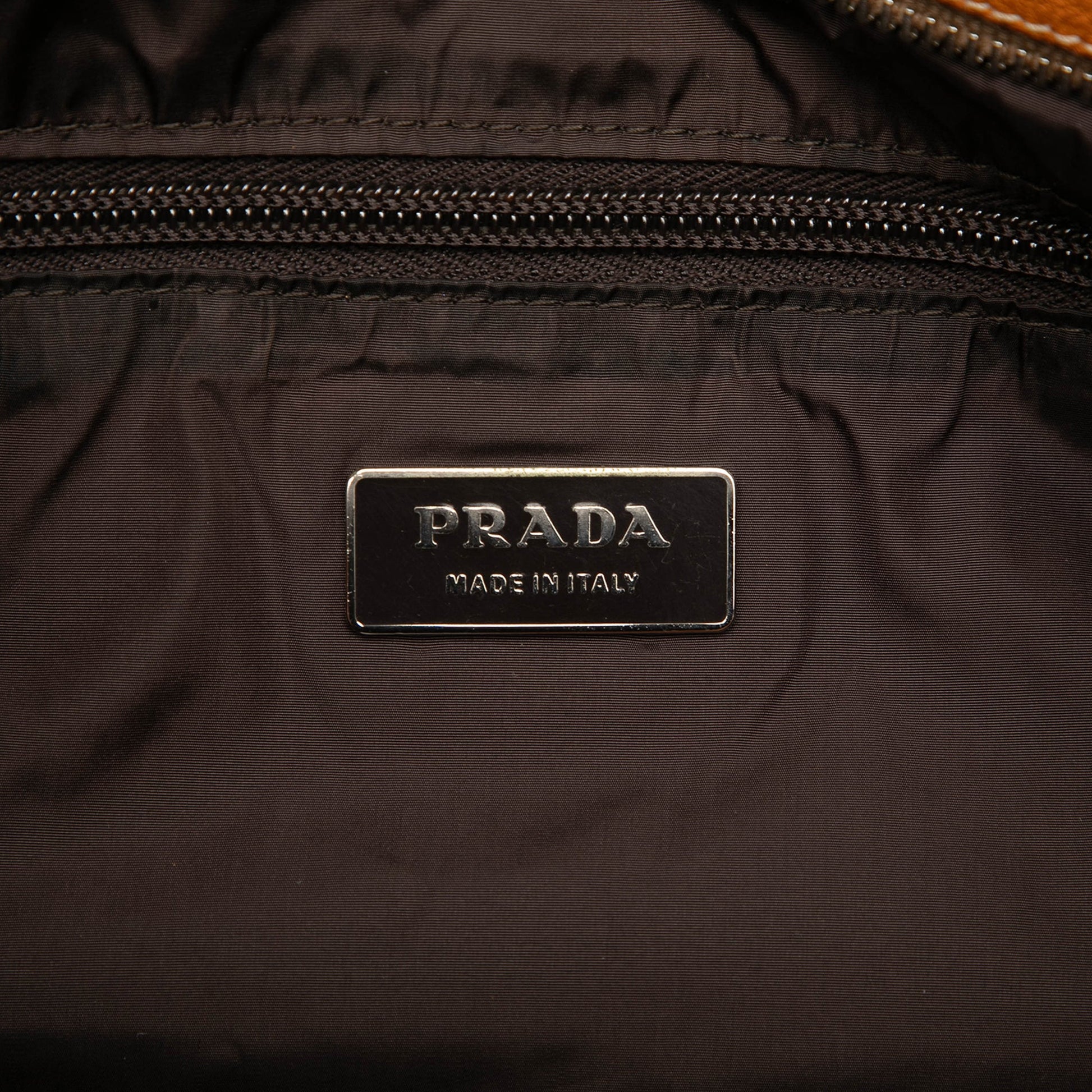 Prada Canvas Logo Crossbody