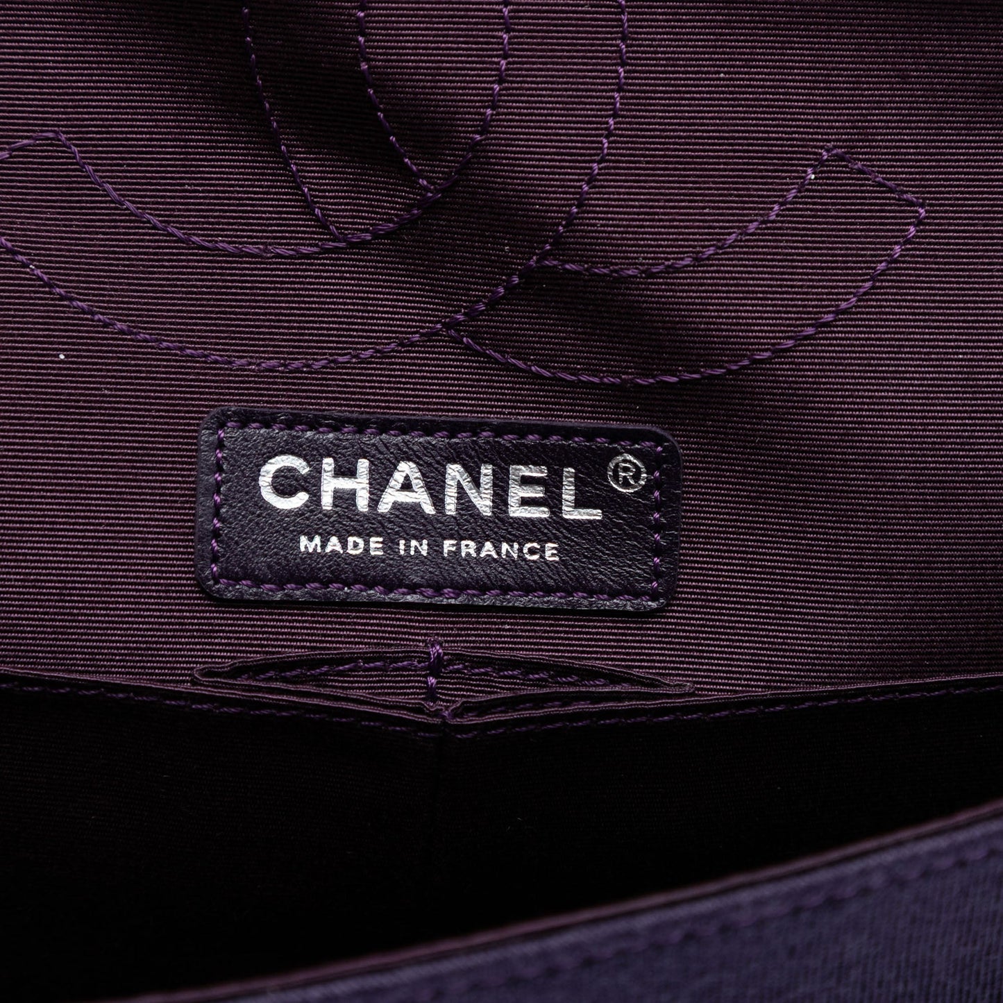 Chanel Quilted Jersey Coco Croc Reissue 2.55 Double Flap 226