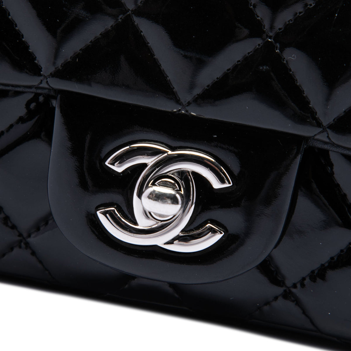 Chanel Extra Mini Rectangular Classic Patent Single Flap