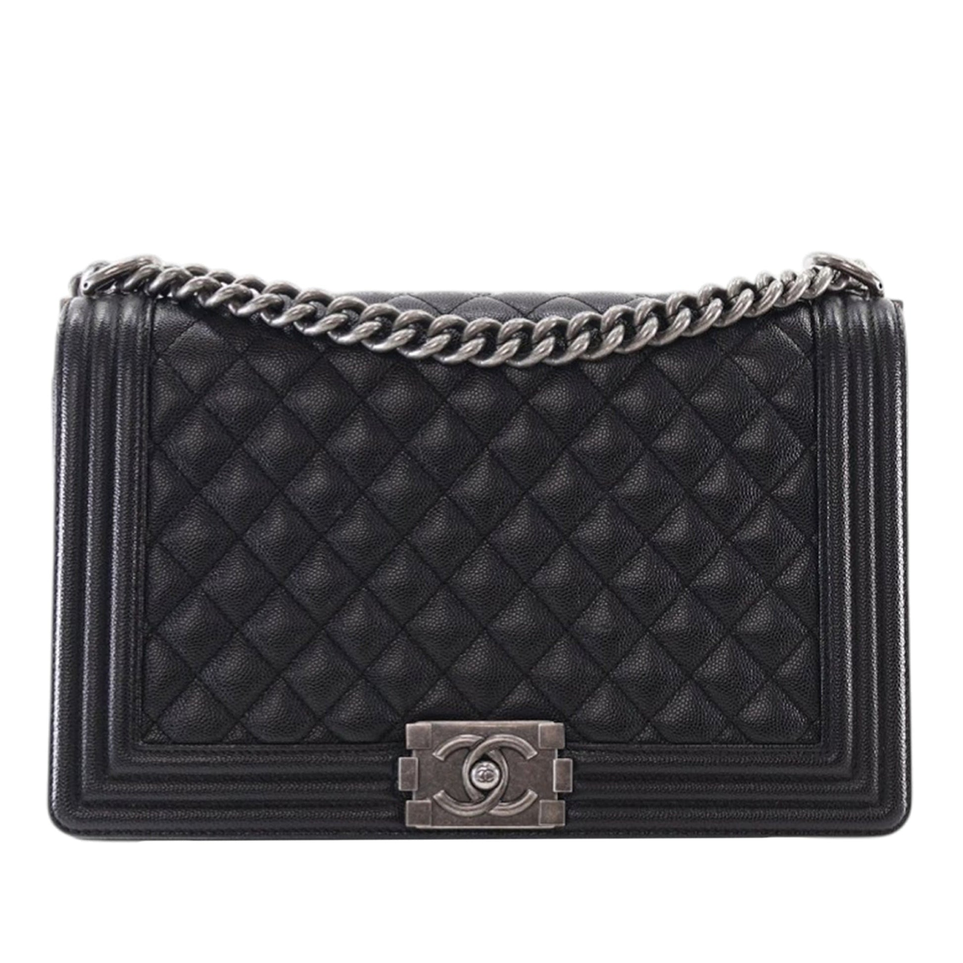 Chanel Medium Quilted Caviar Boy Flap