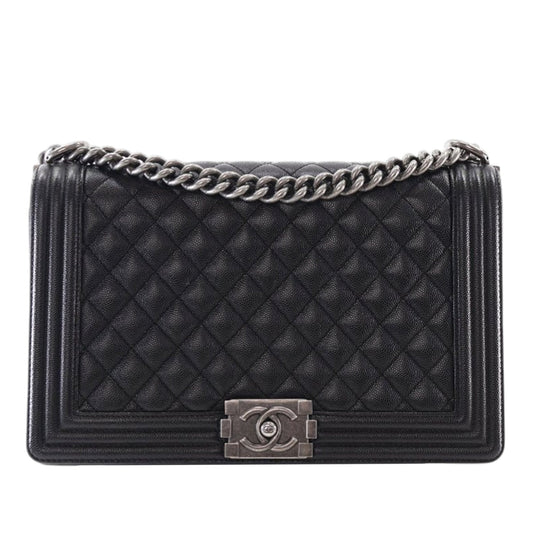 Chanel Medium Quilted Caviar Boy Flap