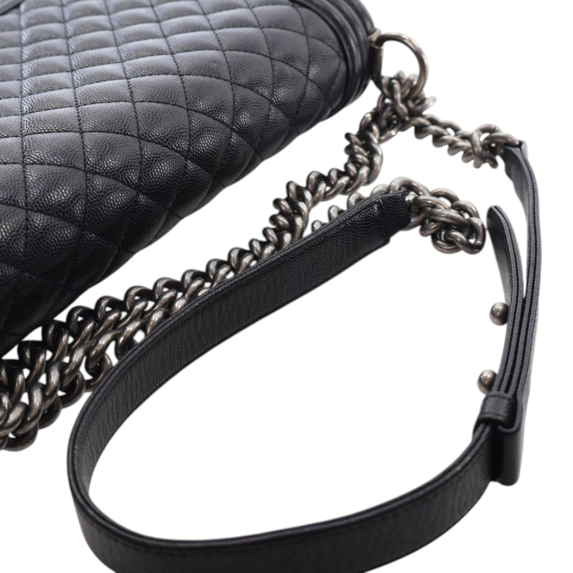 Chanel Medium Quilted Caviar Boy Flap