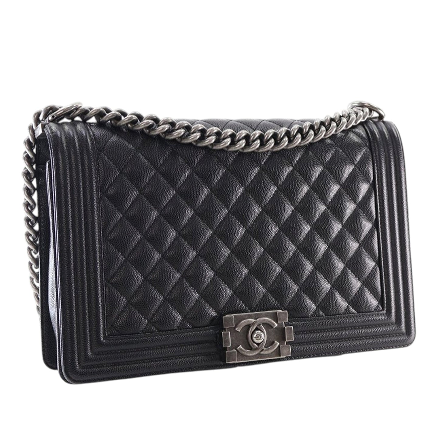 Chanel Medium Quilted Caviar Boy Flap