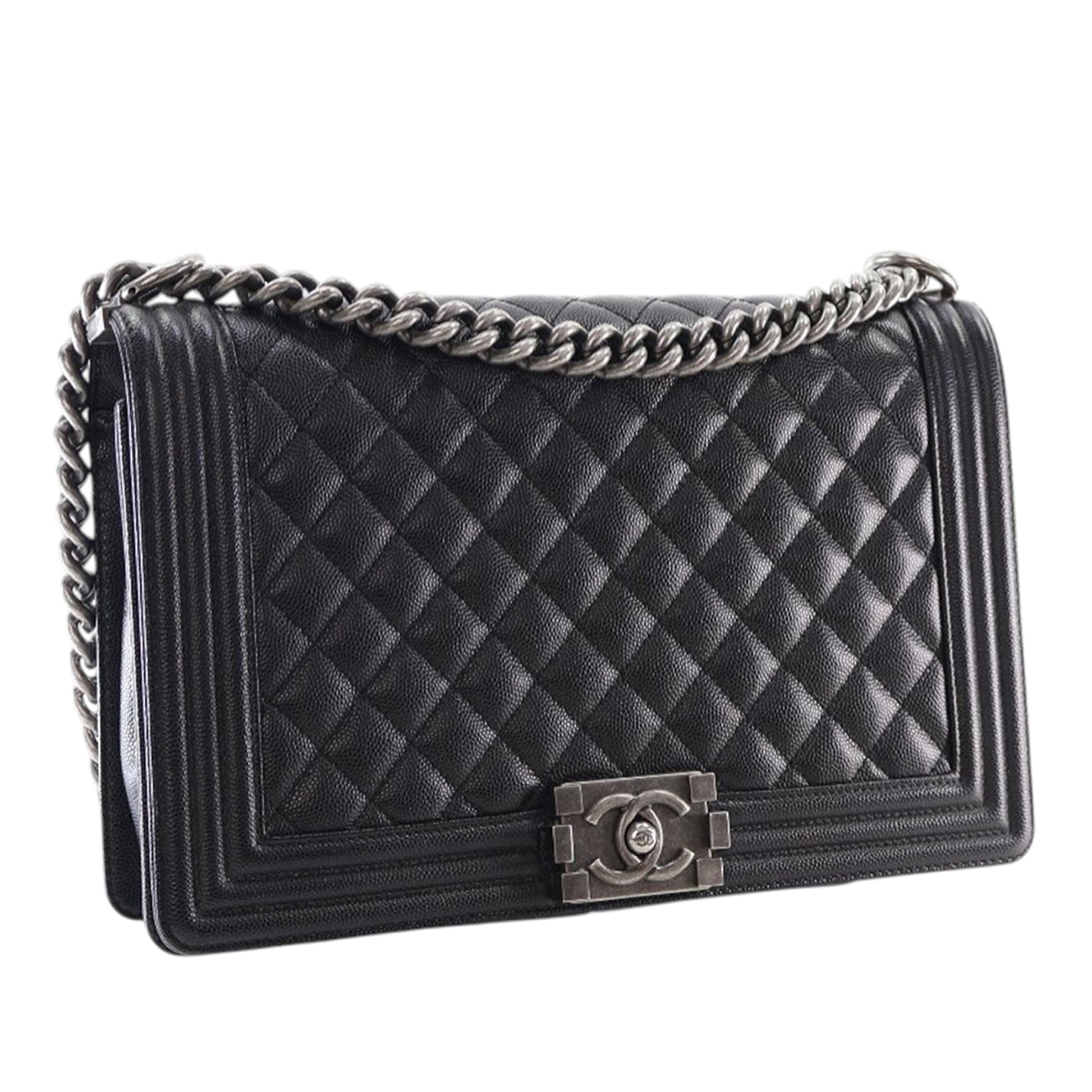 Chanel Medium Quilted Caviar Boy Flap