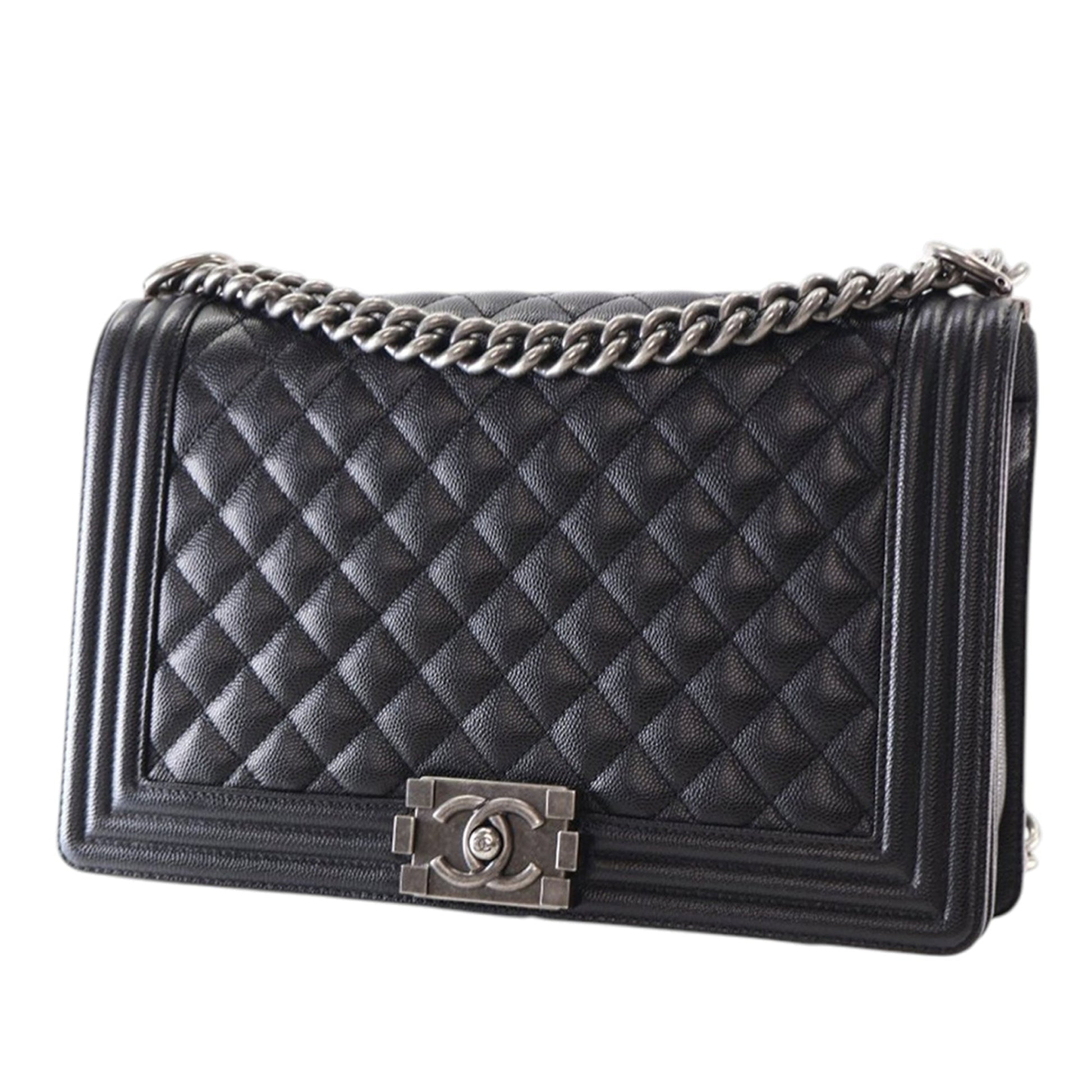 Chanel Medium Quilted Caviar Boy Flap