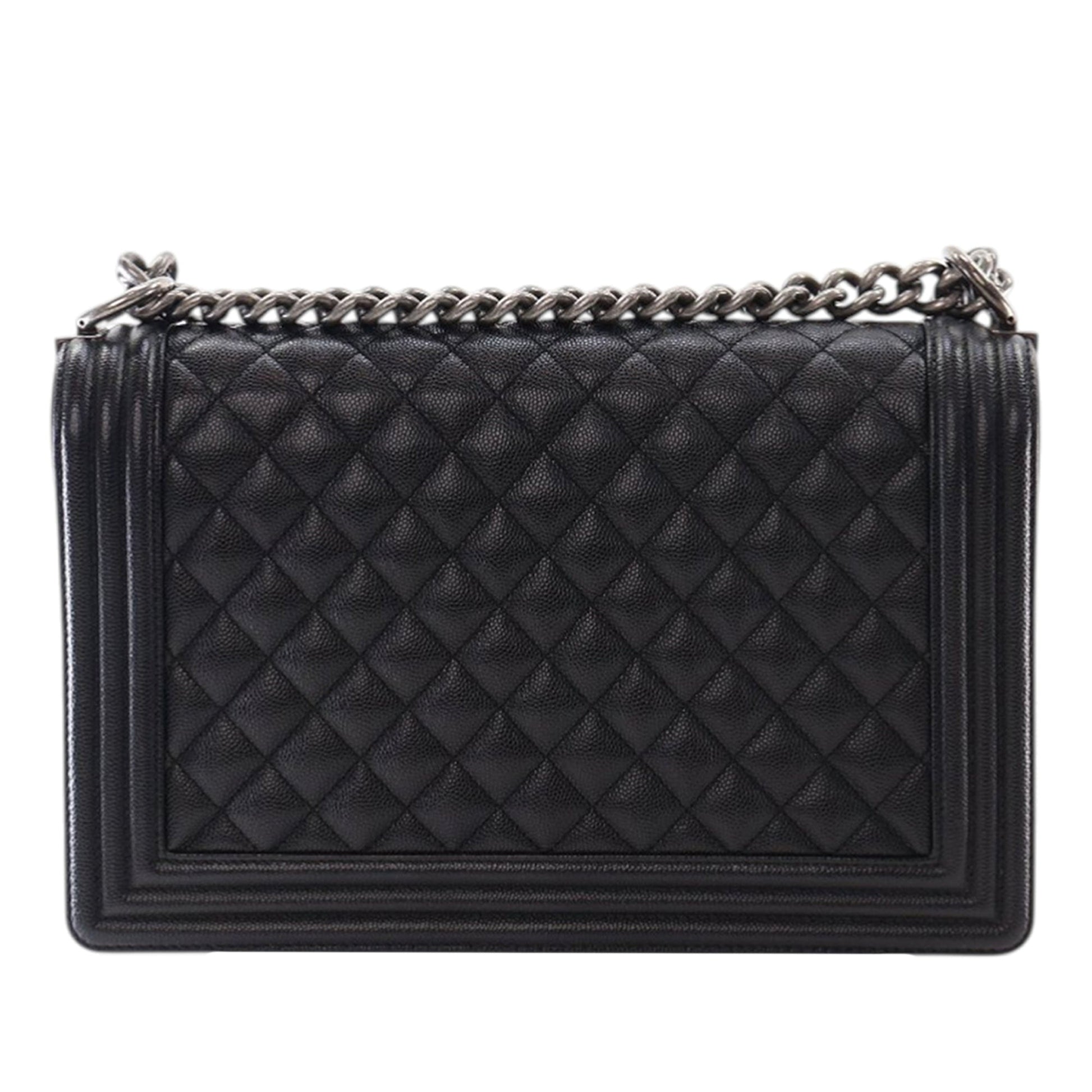 Chanel Medium Quilted Caviar Boy Flap