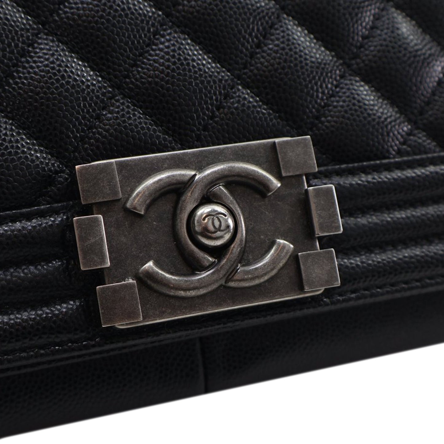 Chanel Medium Quilted Caviar Boy Flap