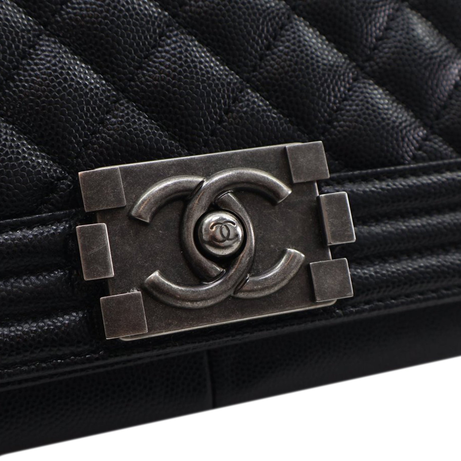 Chanel Medium Quilted Caviar Boy Flap