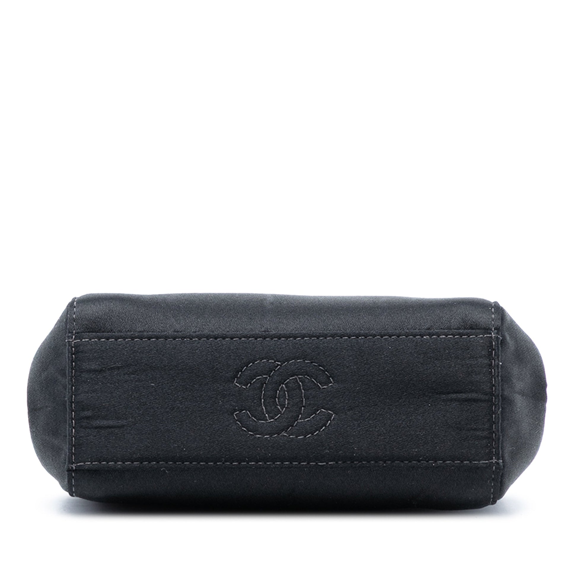 Satin Camellia Evening Bag