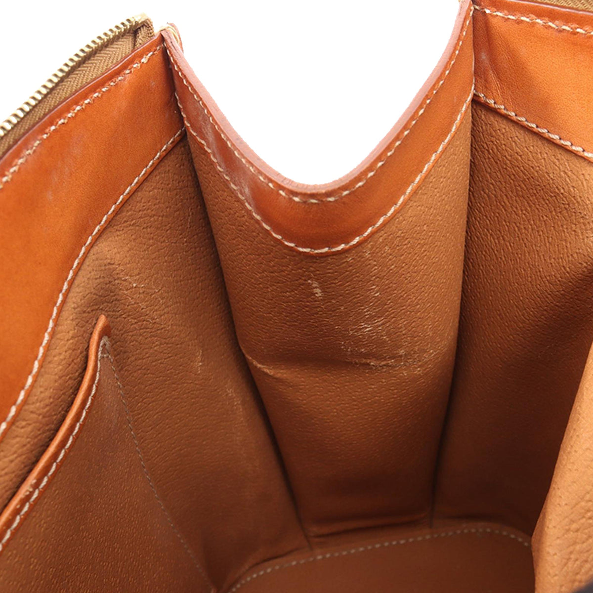 Celine Macadam Coated Canvas Satchel — Brown