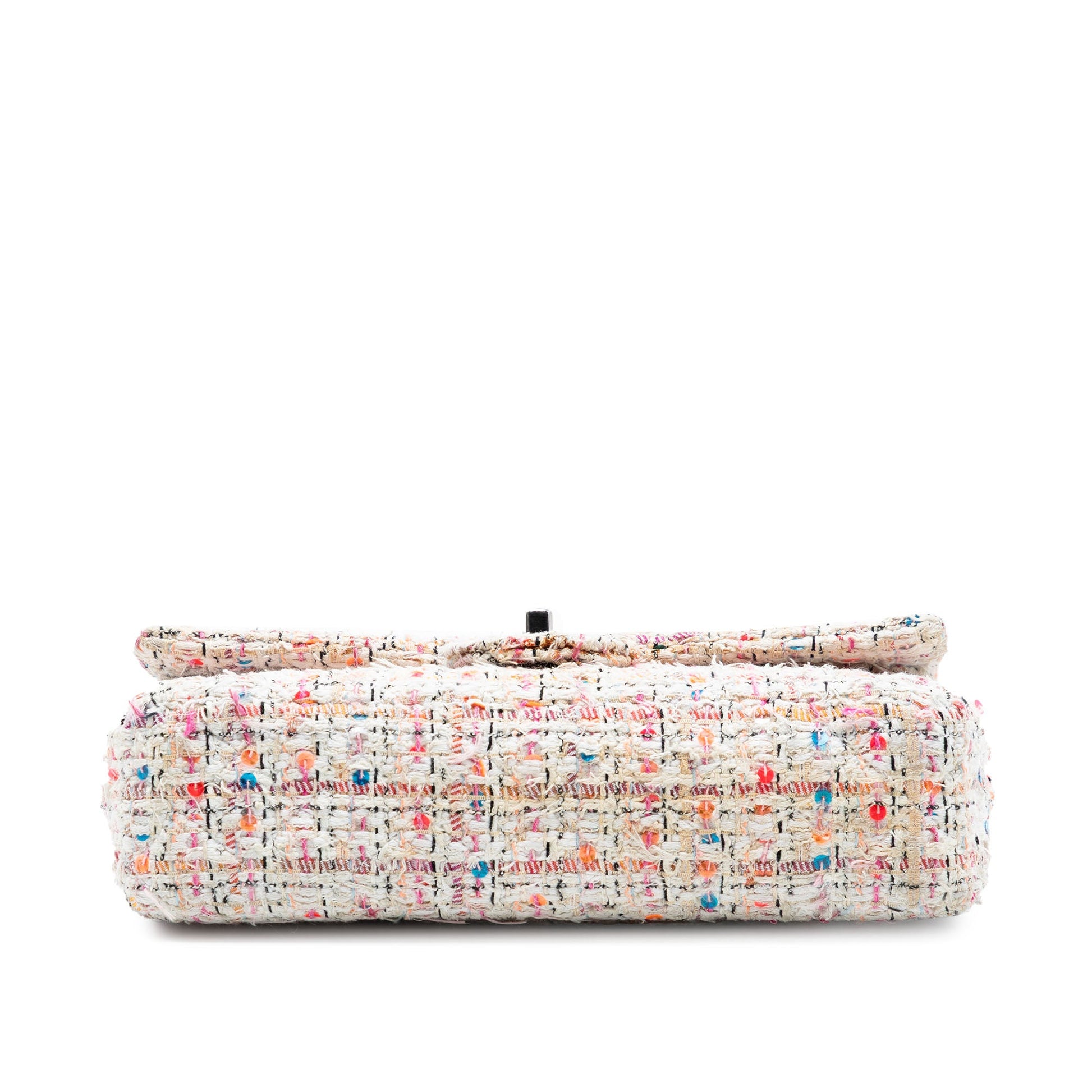 Medium Classic Tweed Sequins Double Flap