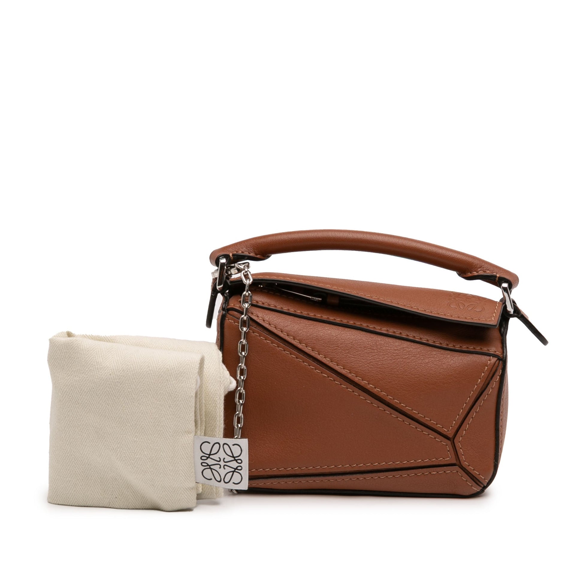 LOEWE Nano Calfskin Puzzle Satchel