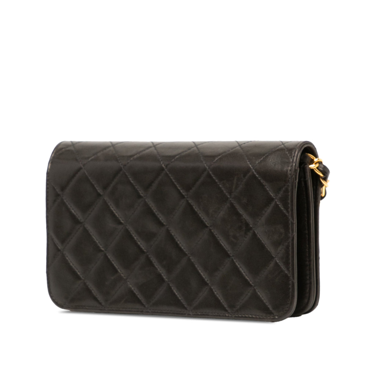 Chanel Mini CC Quilted Lambskin Full Flap — Black