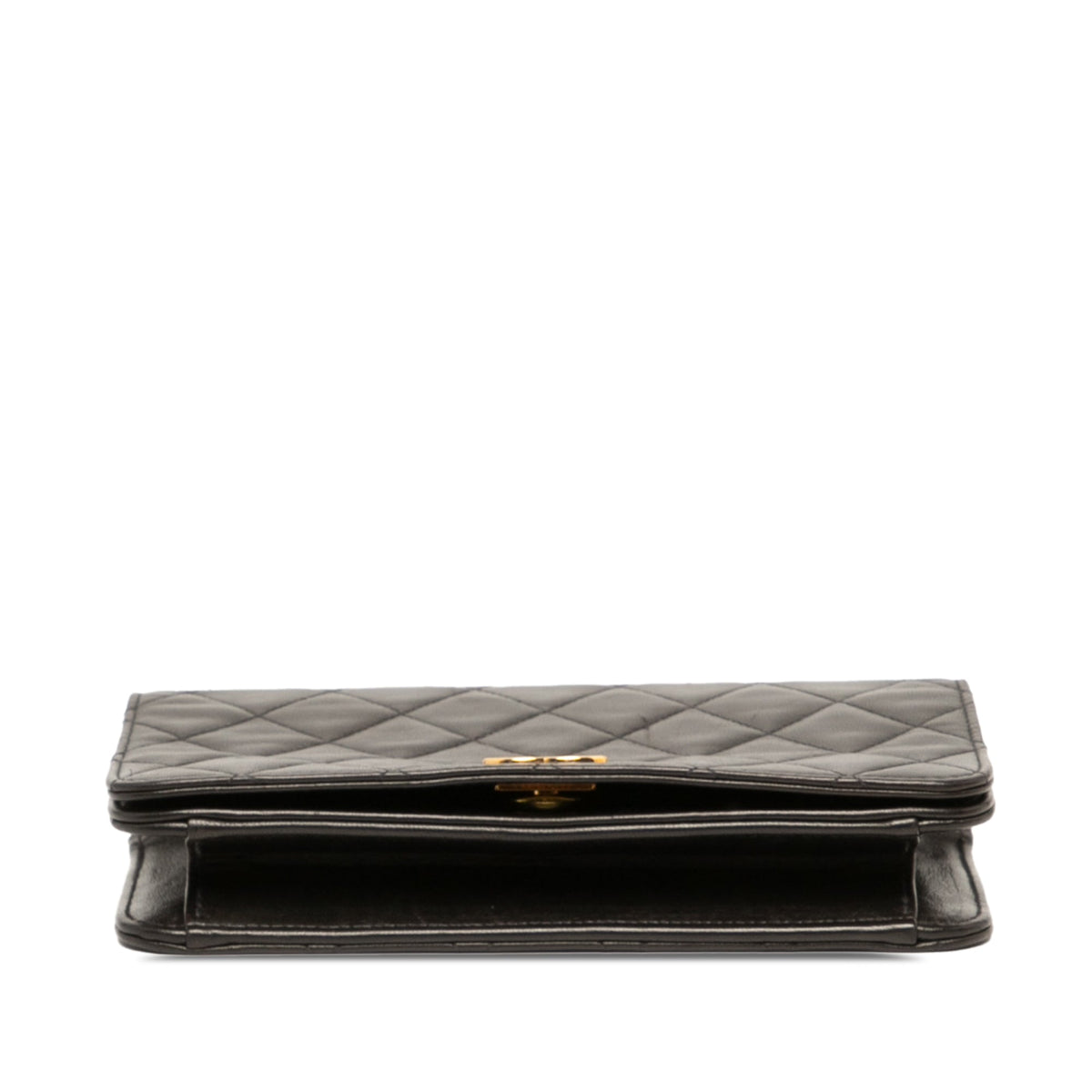 Chanel Mini CC Quilted Lambskin Full Flap — Black
