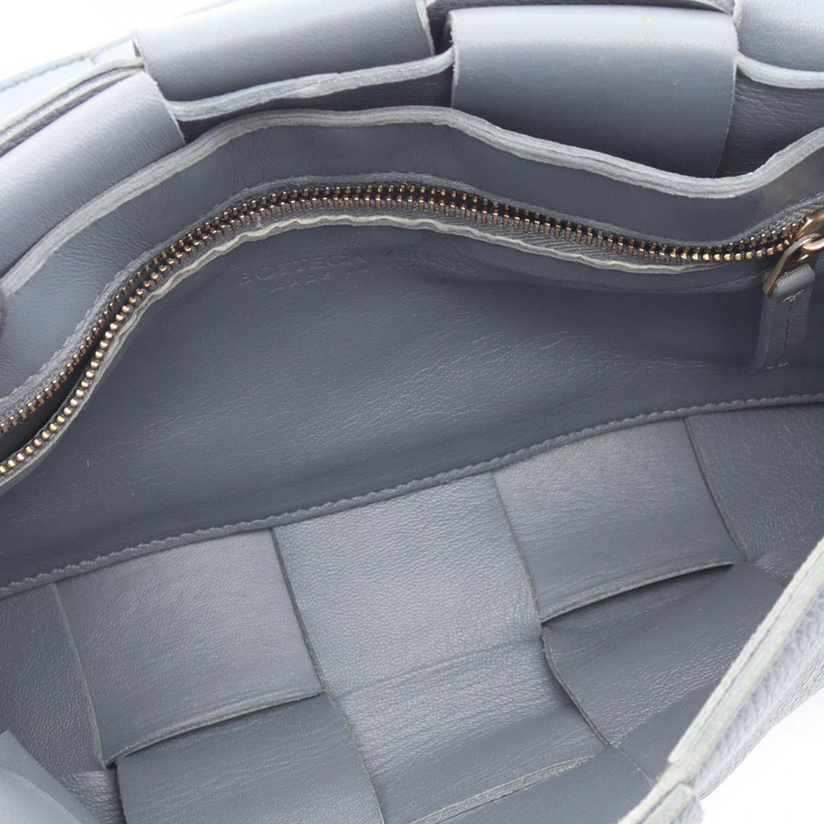 Bottega Veneta Nappa Intrecciato Padded Cassette Crossbody — Gray