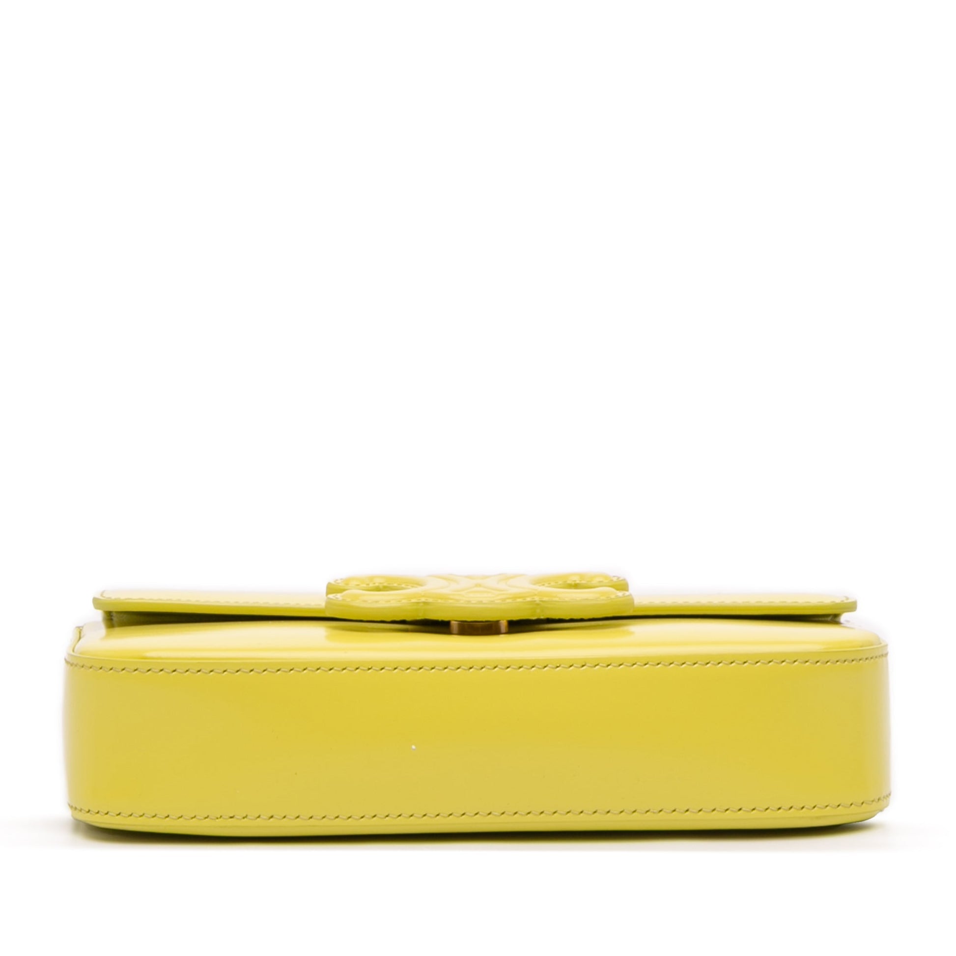 Celine Calfskin Cuir Triomphe Chain Shoulder Bag