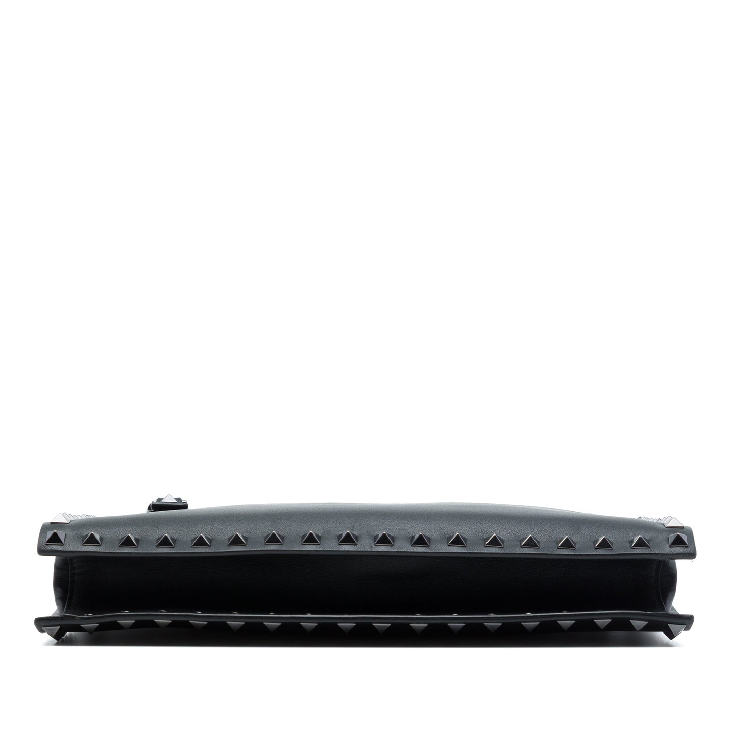 Valentino Leather Rockstud Untitled Wristlet Clutch