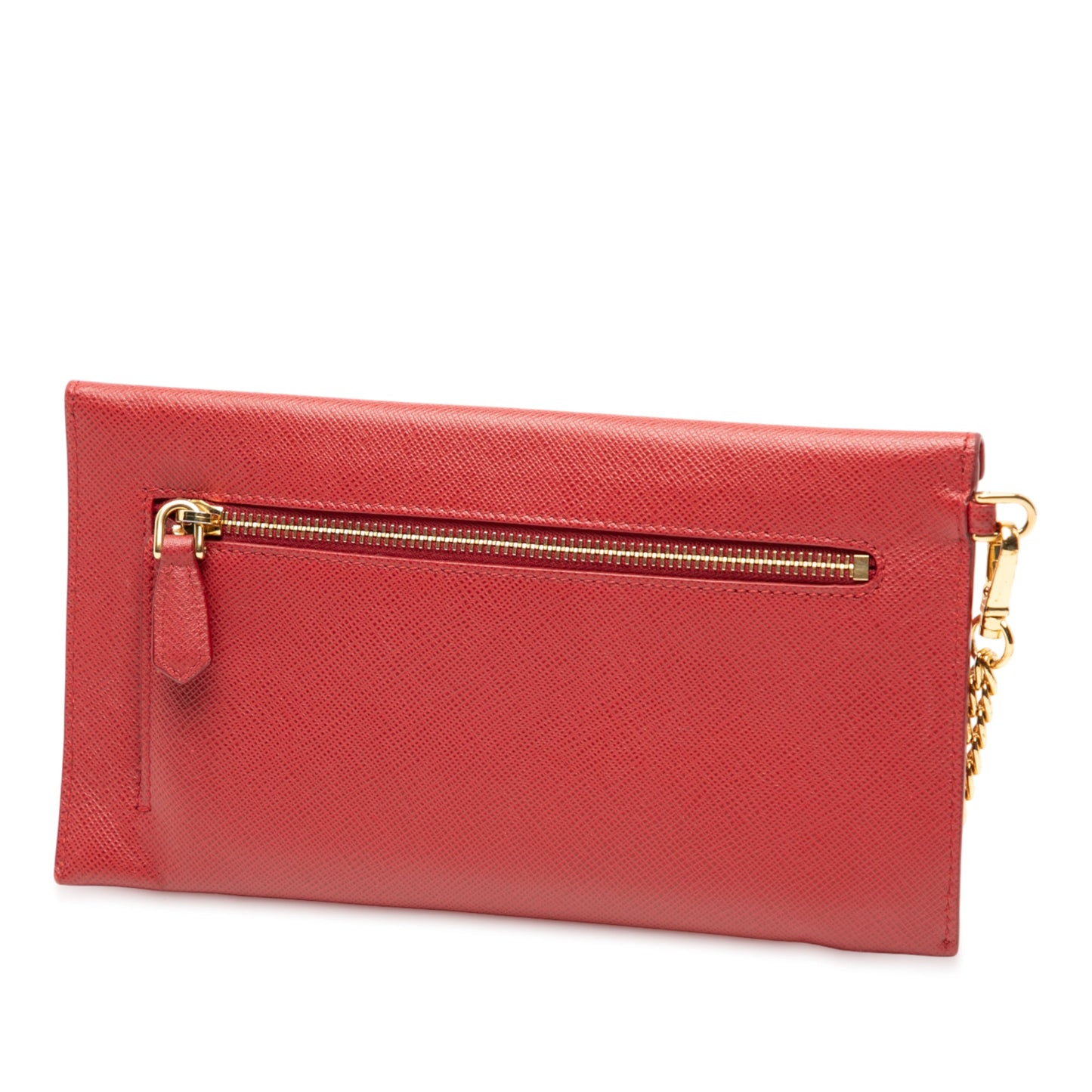 Prada Saffiano Envelope Chain Clutch