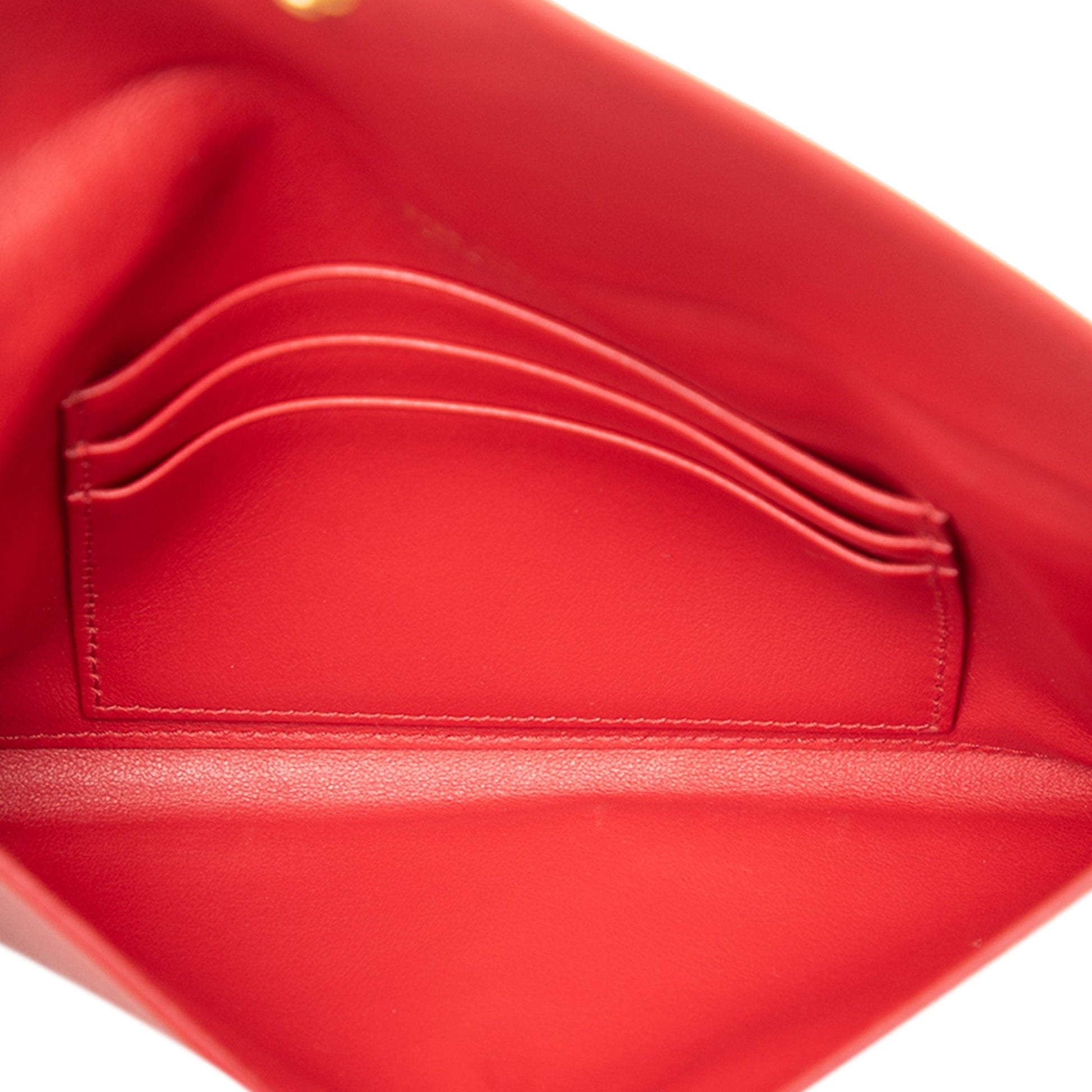 Prada Saffiano Envelope Chain Clutch
