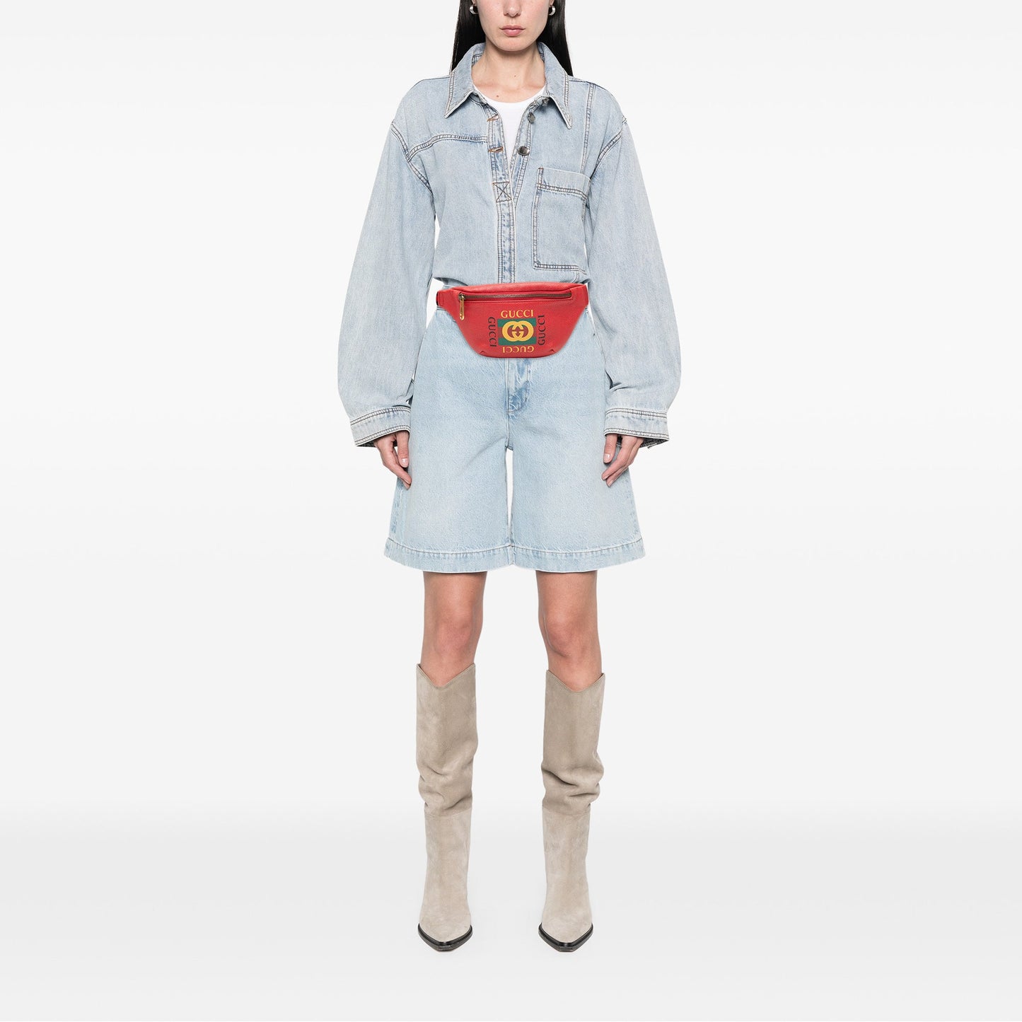 Gucci Small Leather Logo Belt Bag