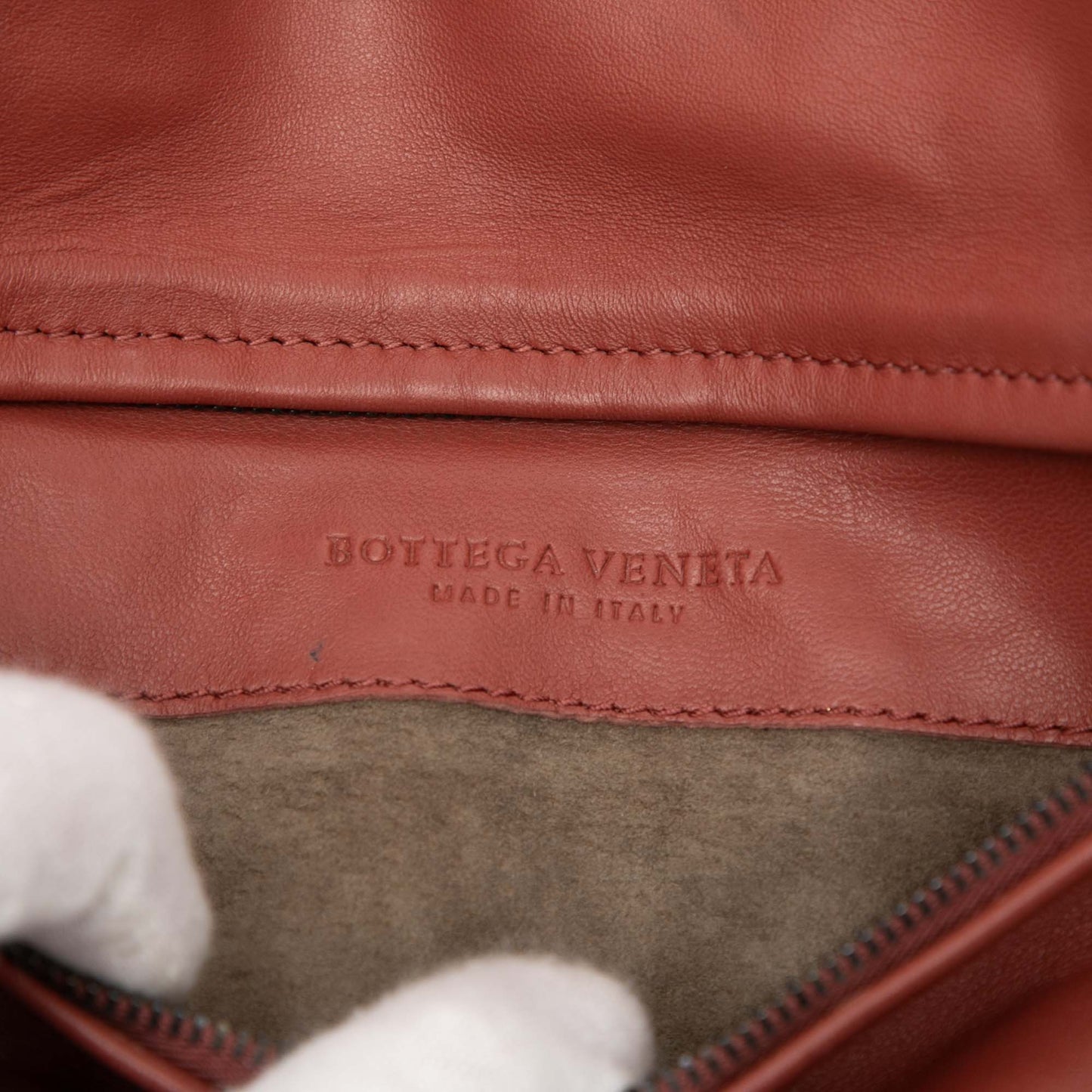 Bottega Veneta Nappa Embossed Intrecciato Turn Lock Clutch