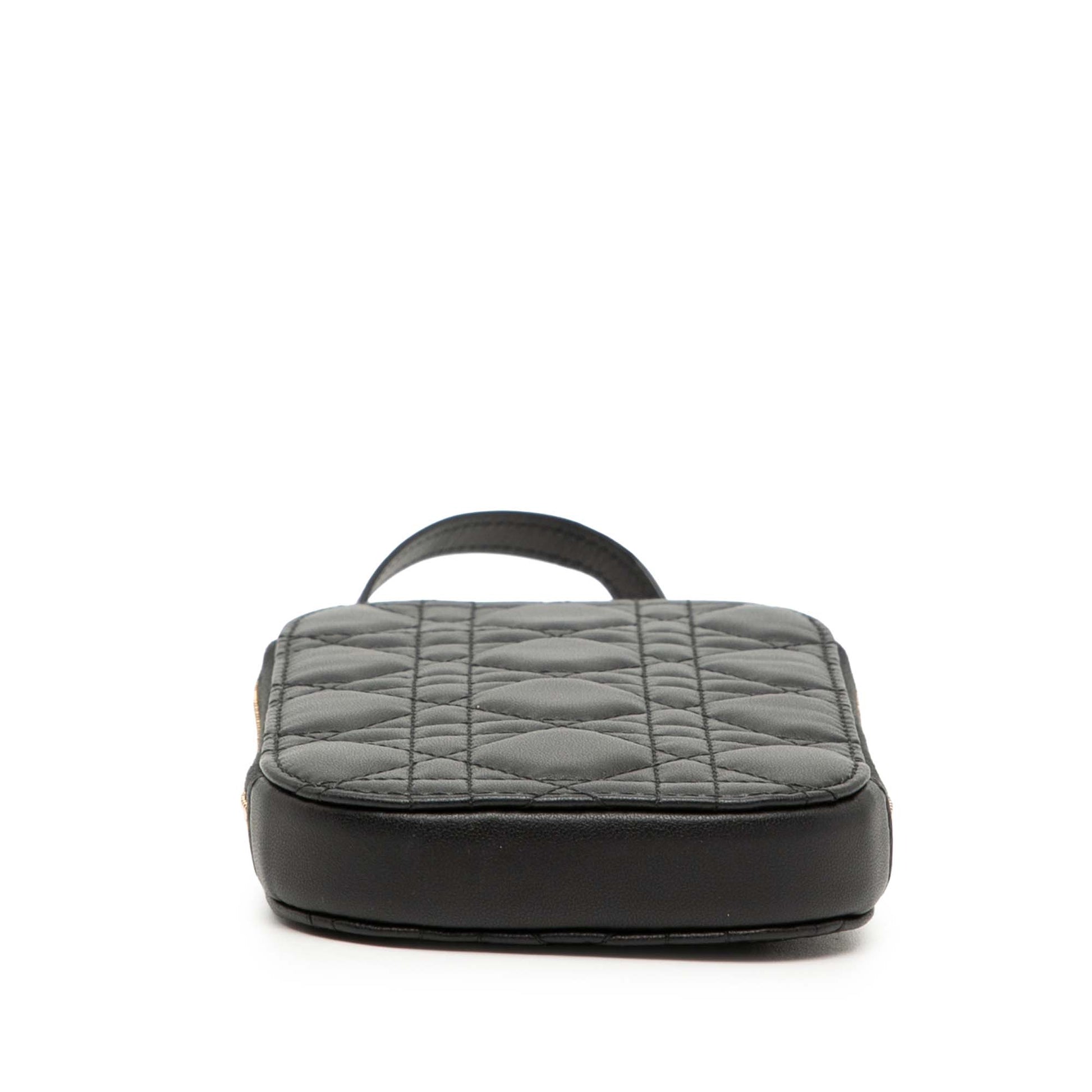 Lambskin Cannage Lady Dior Call In Phone Holder