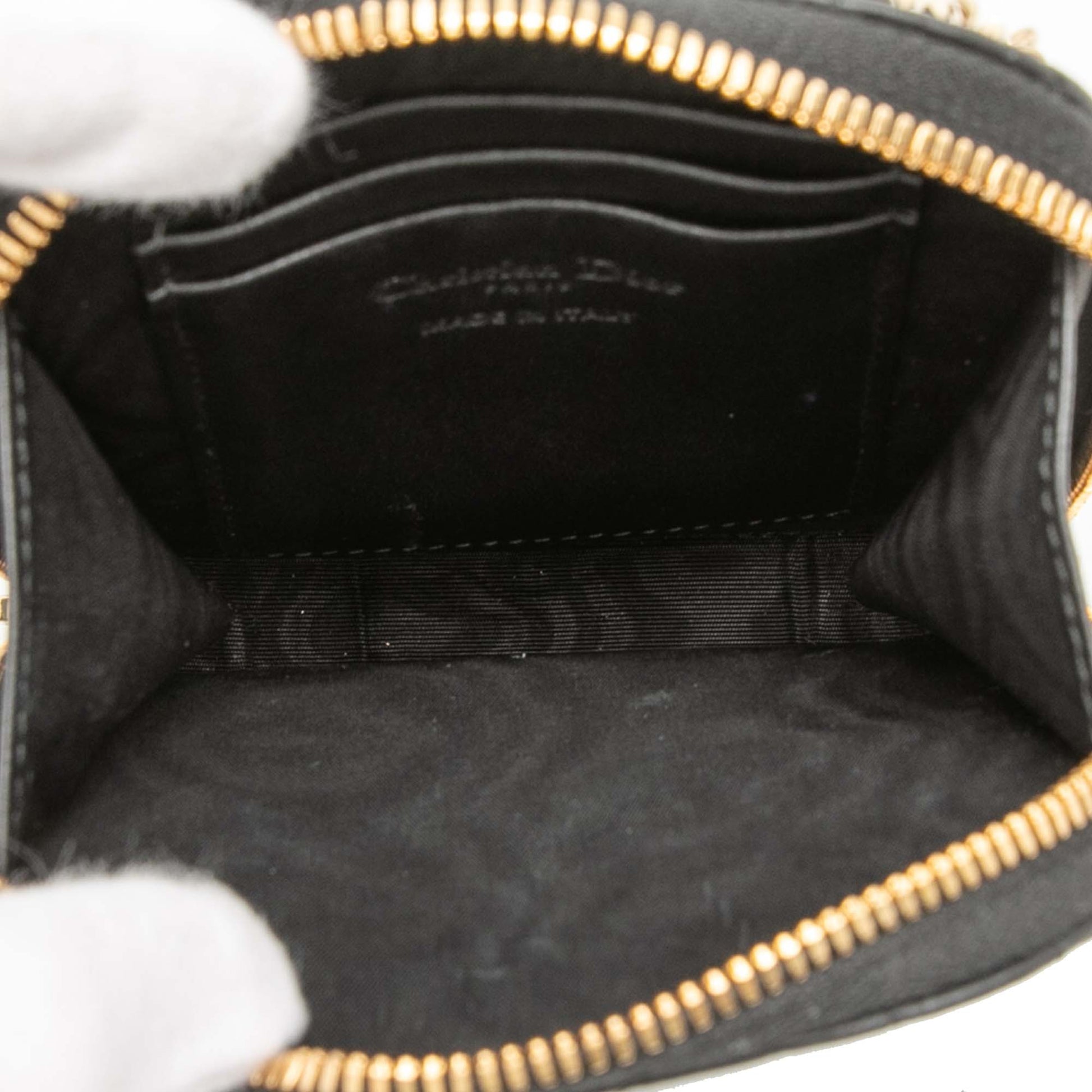 Lambskin Cannage Lady Dior Call In Phone Holder