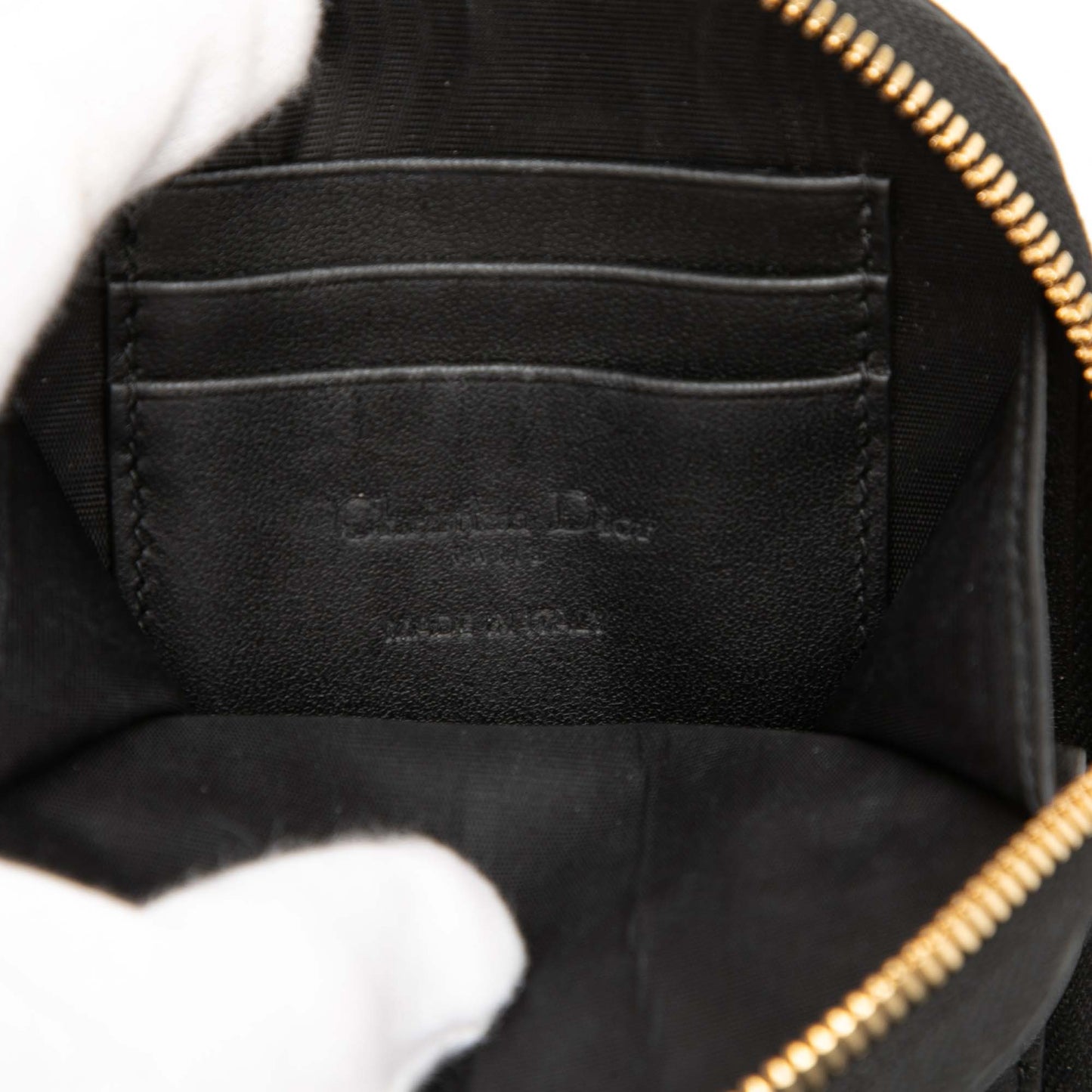 Lambskin Cannage Lady Dior Call In Phone Holder