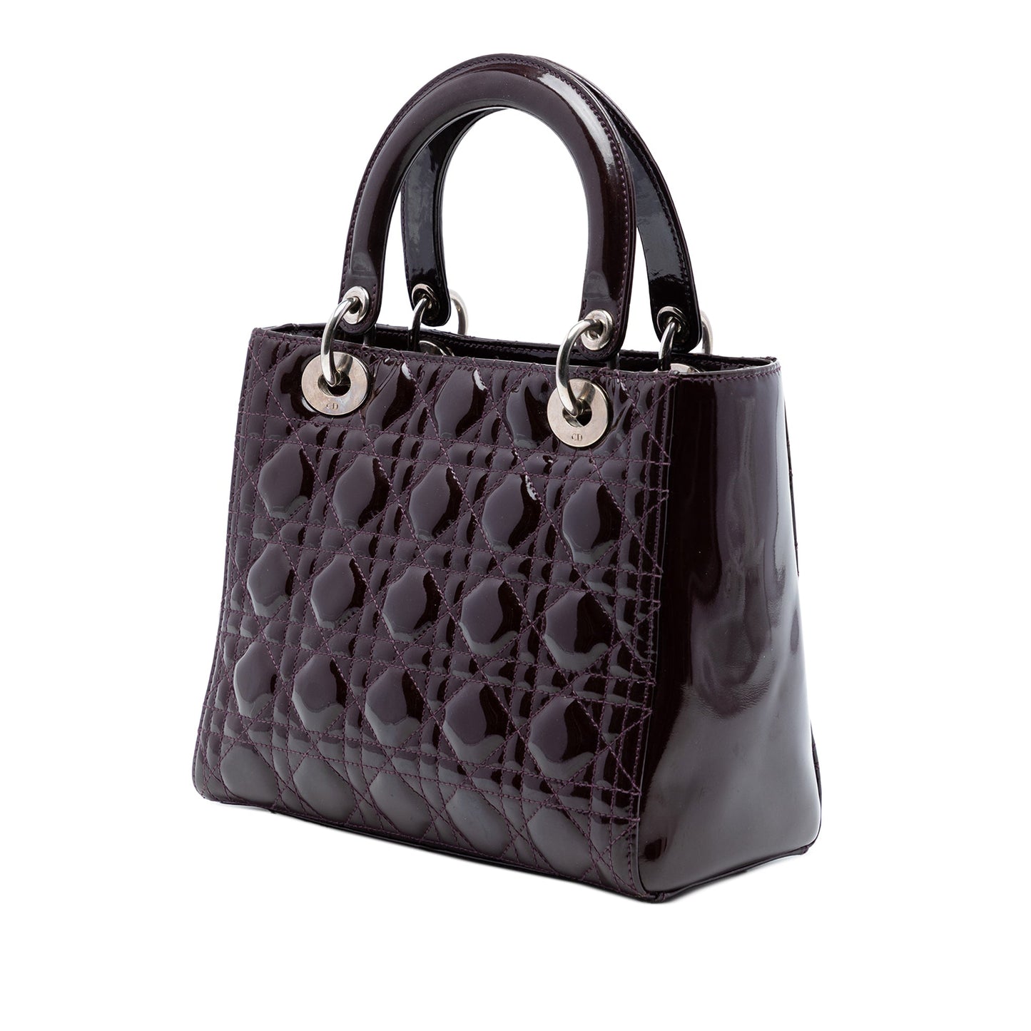Dior Medium Patent Cannage Lady Dior