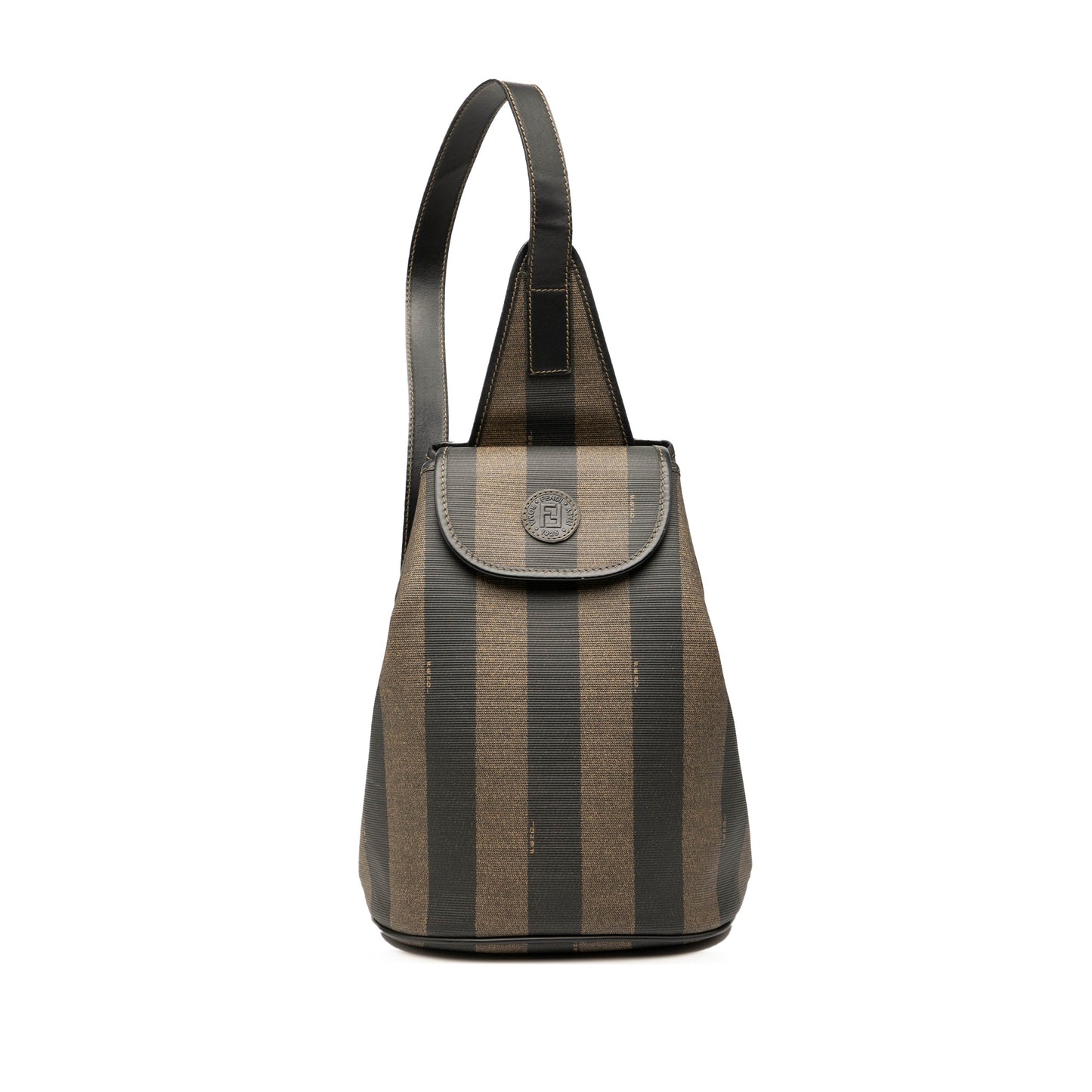 Fendi Pequin Coated Canvas Sling Bag