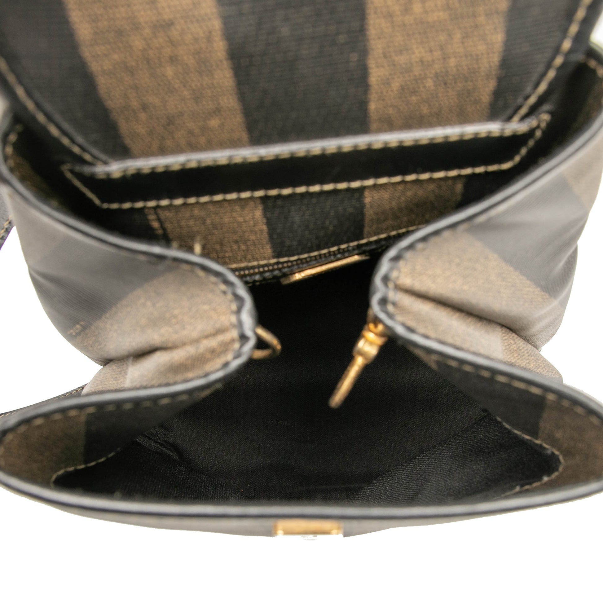 Fendi Pequin Coated Canvas Sling Bag