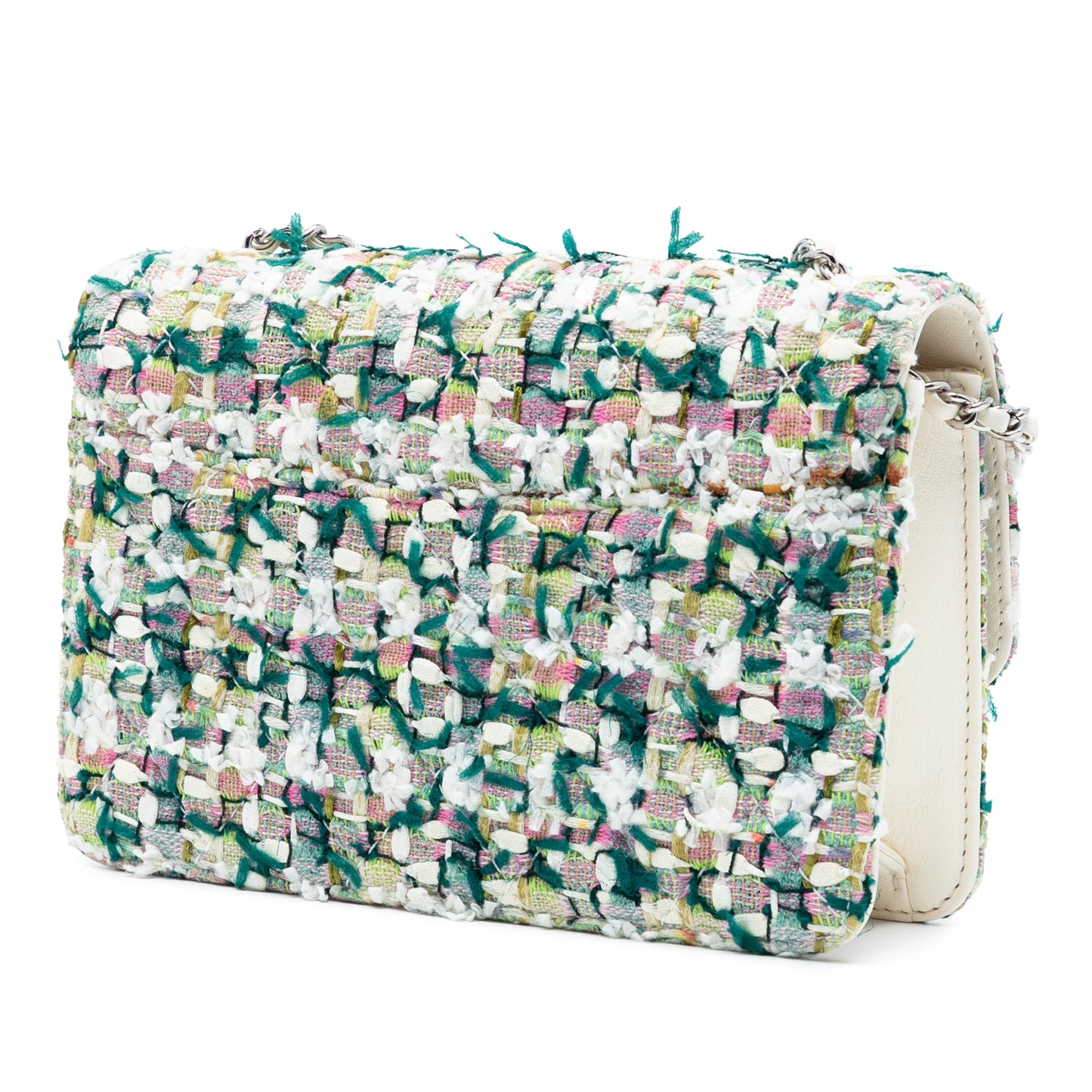 Chanel Mini Quilted Tweed Beauty Lock Flap