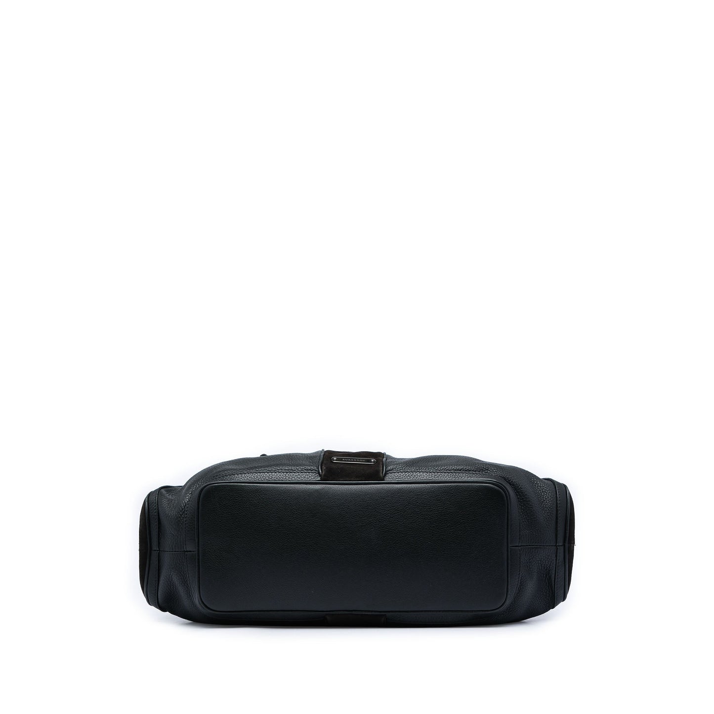 Burberry Grained Calfskin and Suede Satchel