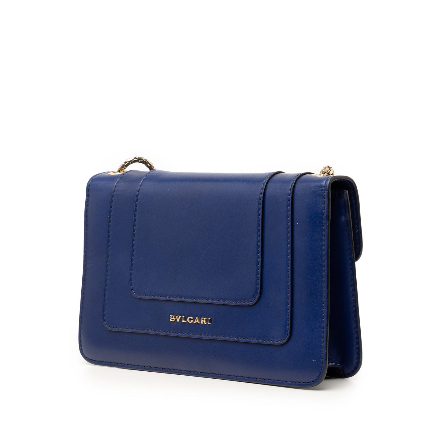 Bvlgari Small Leather Serpenti Forever Chain Crossbody