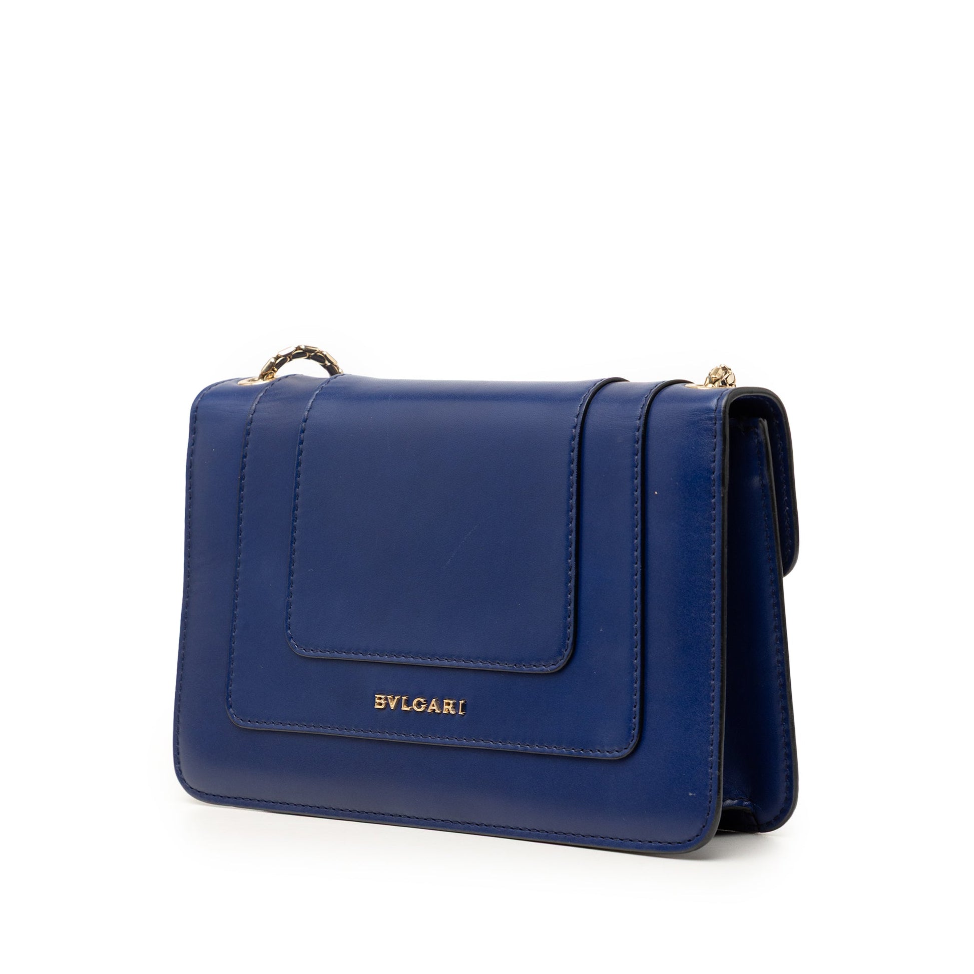 Bvlgari Small Leather Serpenti Forever Chain Crossbody
