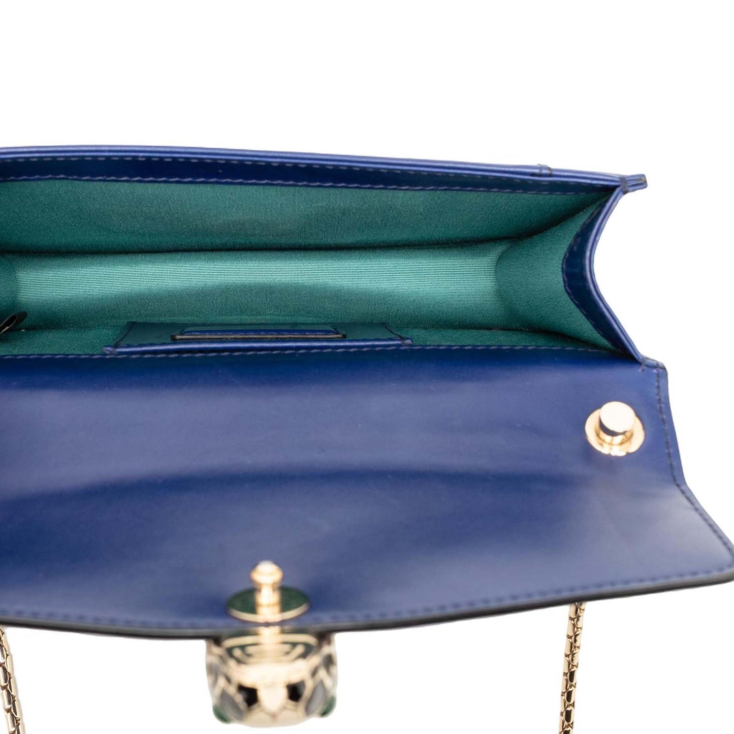 Bvlgari Small Leather Serpenti Forever Chain Crossbody