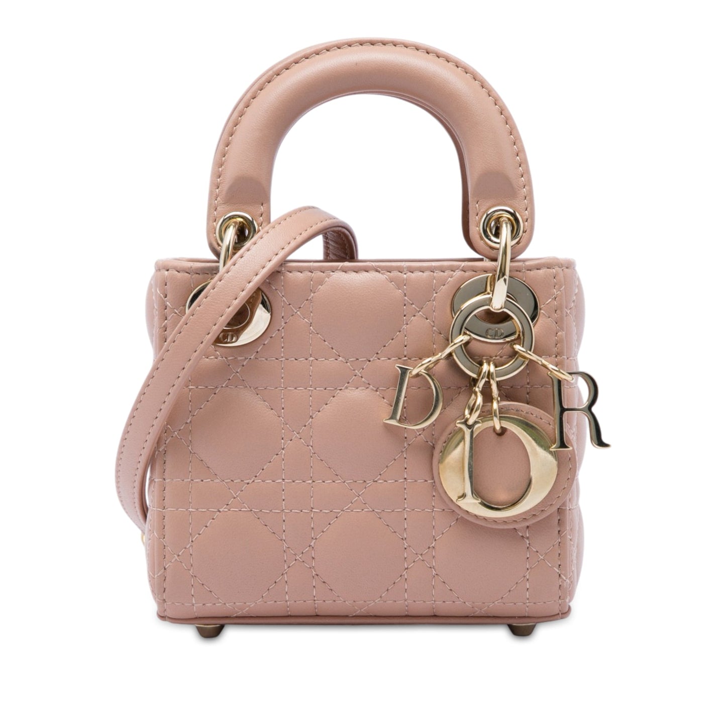 Dior Micro Lambskin Cannage Lady Dior