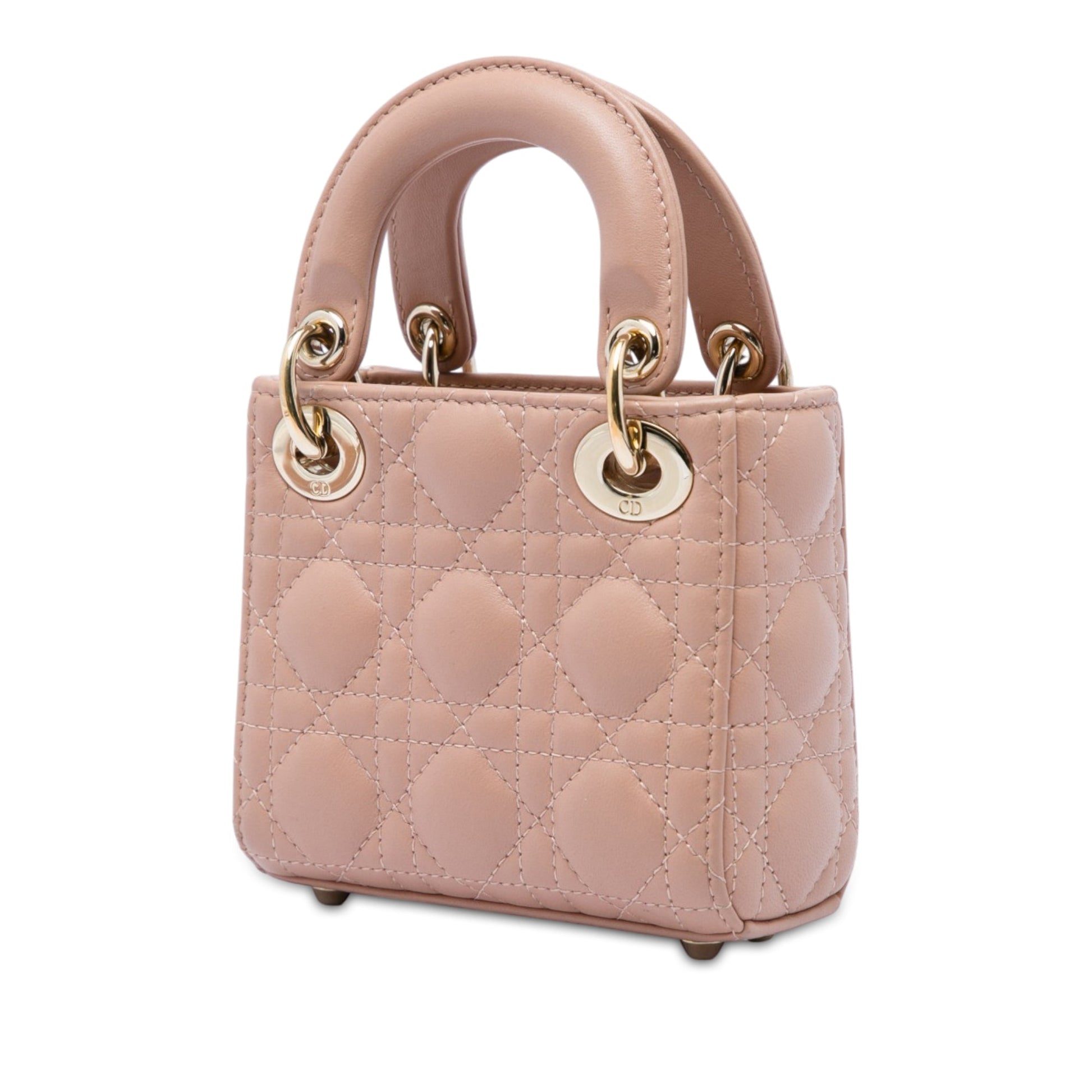 Dior Micro Lambskin Cannage Lady Dior