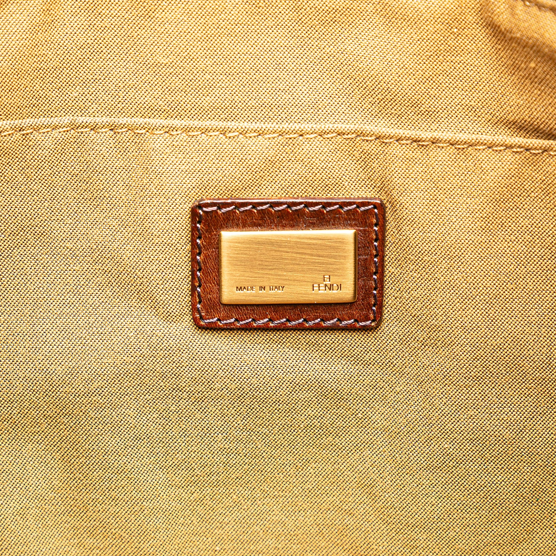 Fendi Large Zucchino Canvas Tote