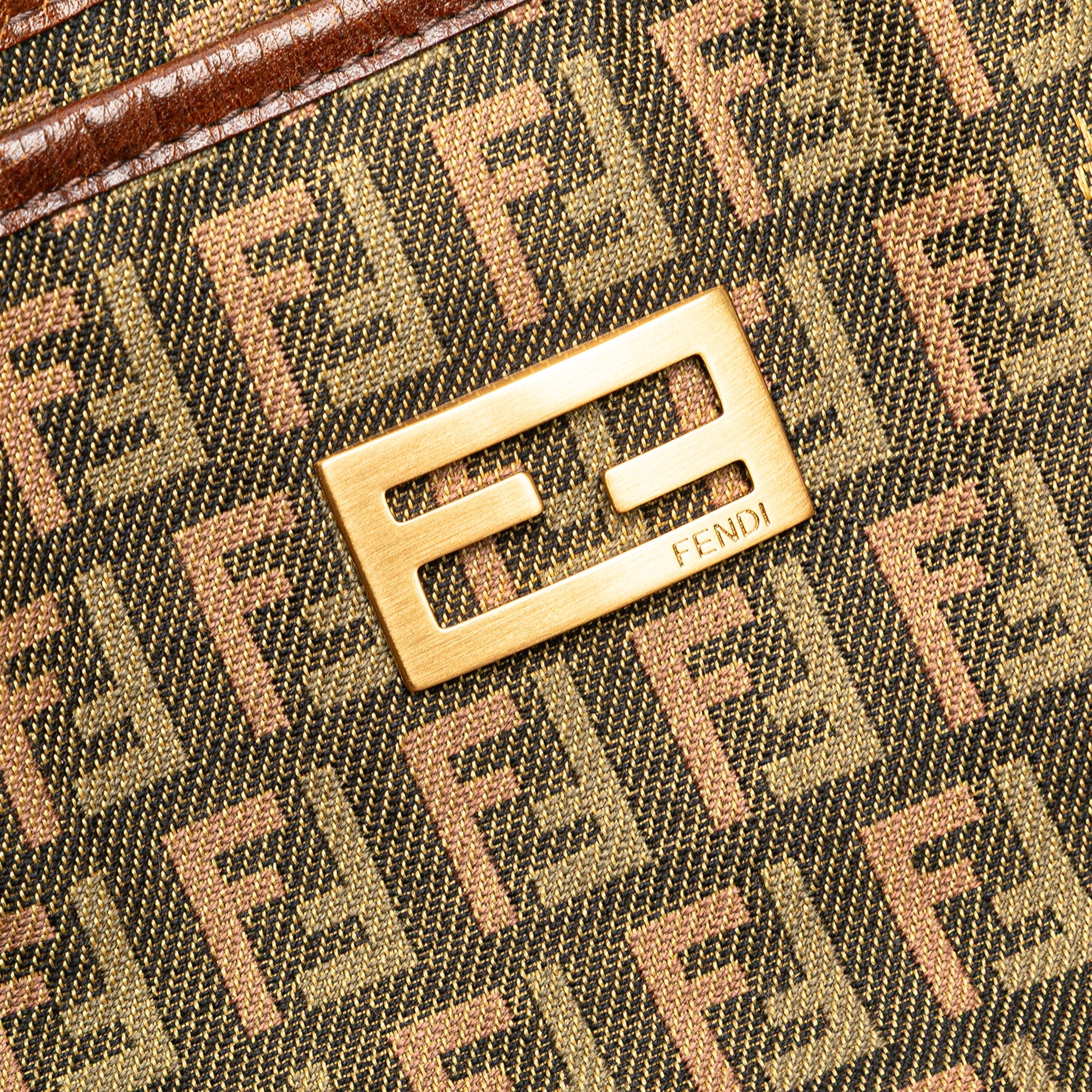 Fendi Large Zucchino Canvas Tote