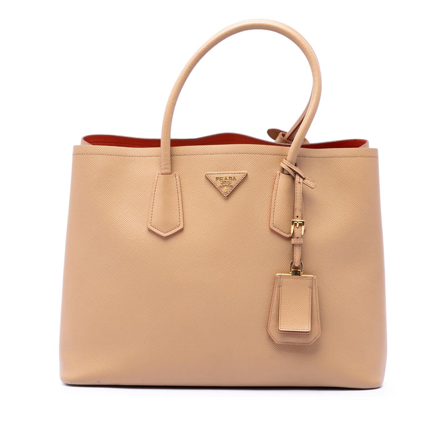 Prada Medium Saffiano Cuir Double Satchel